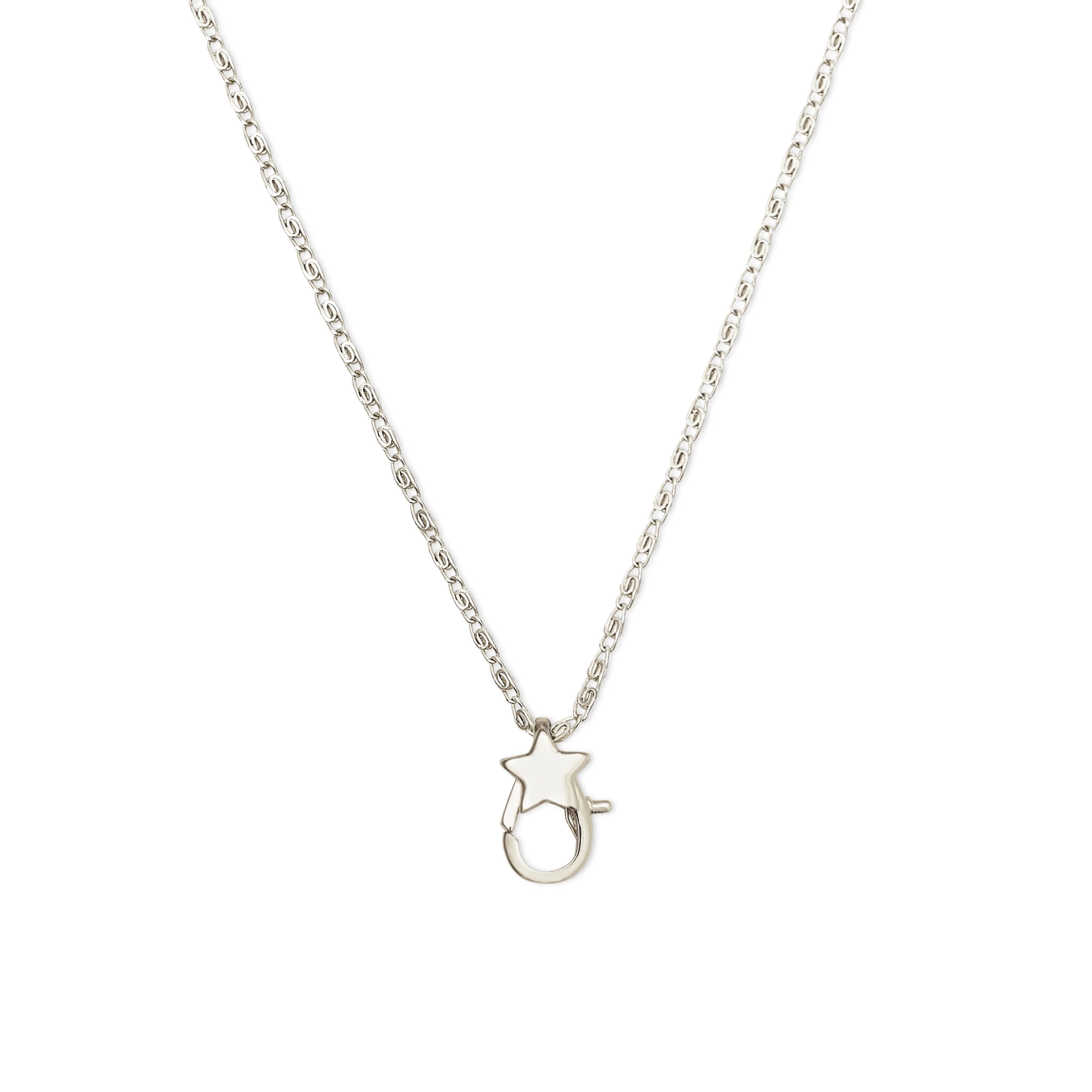 Minnie Silver Star Clasp Chain