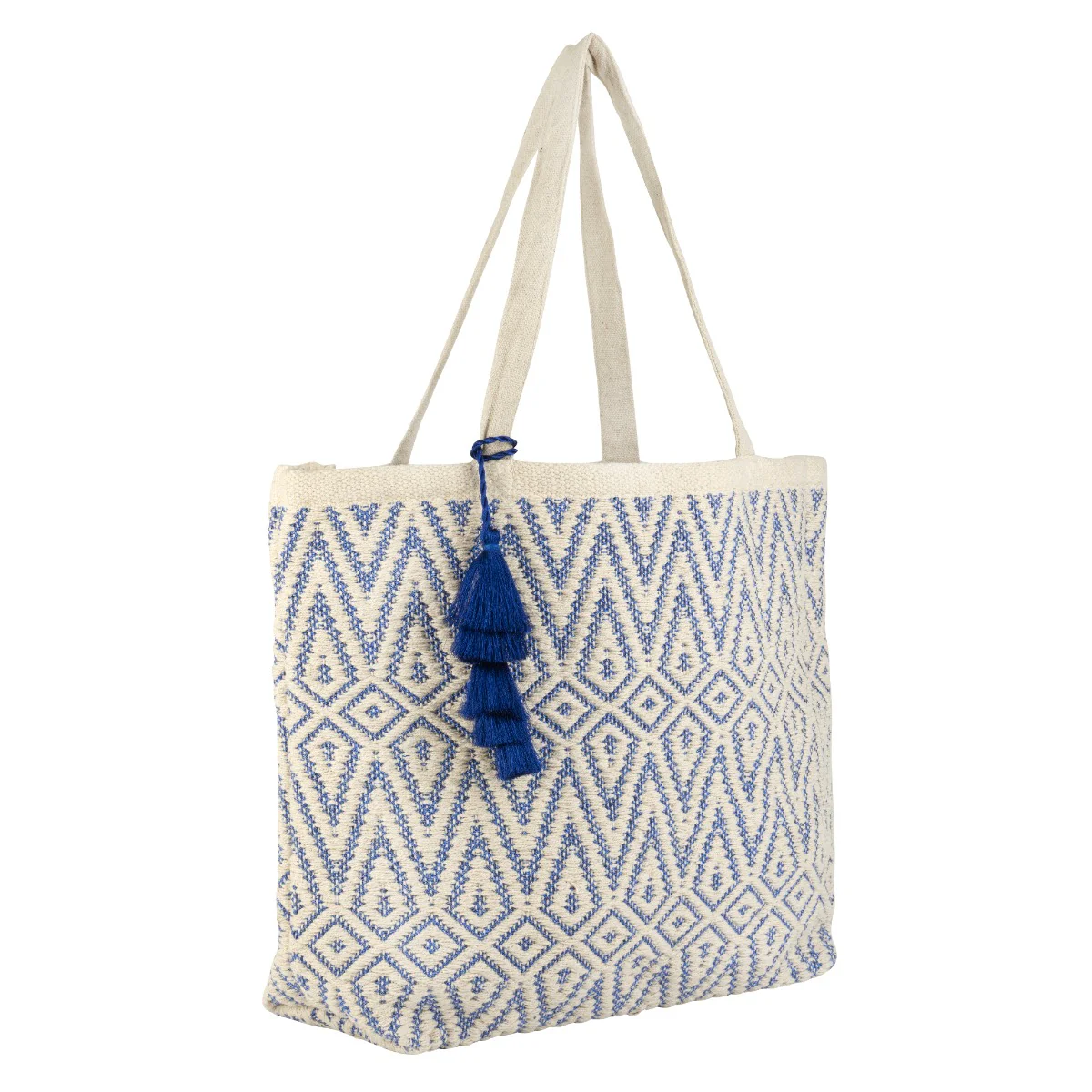 Mykonos Metallic Blue Tote Bag - Image 5