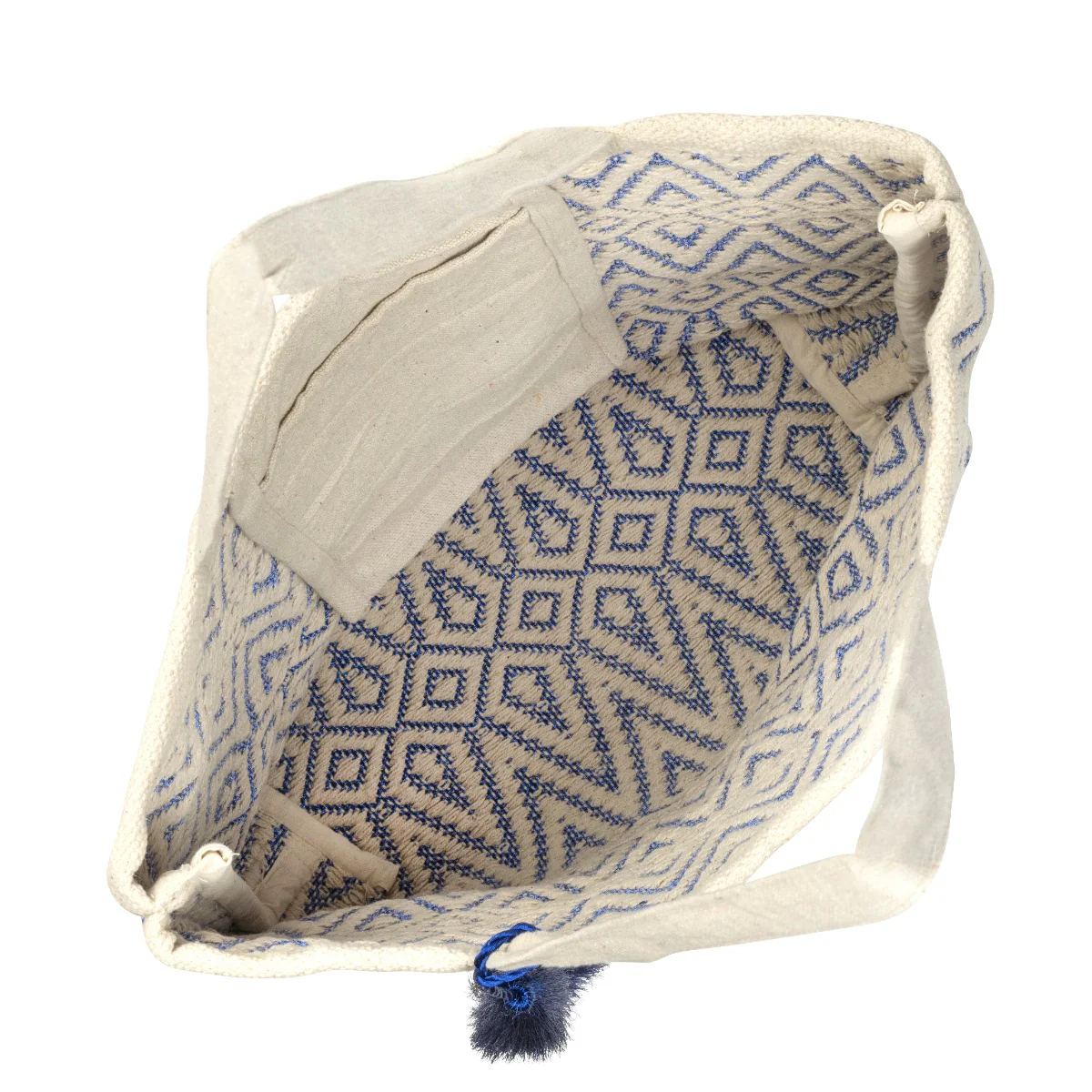 Mykonos Metallic Blue Tote Bag - Image 6