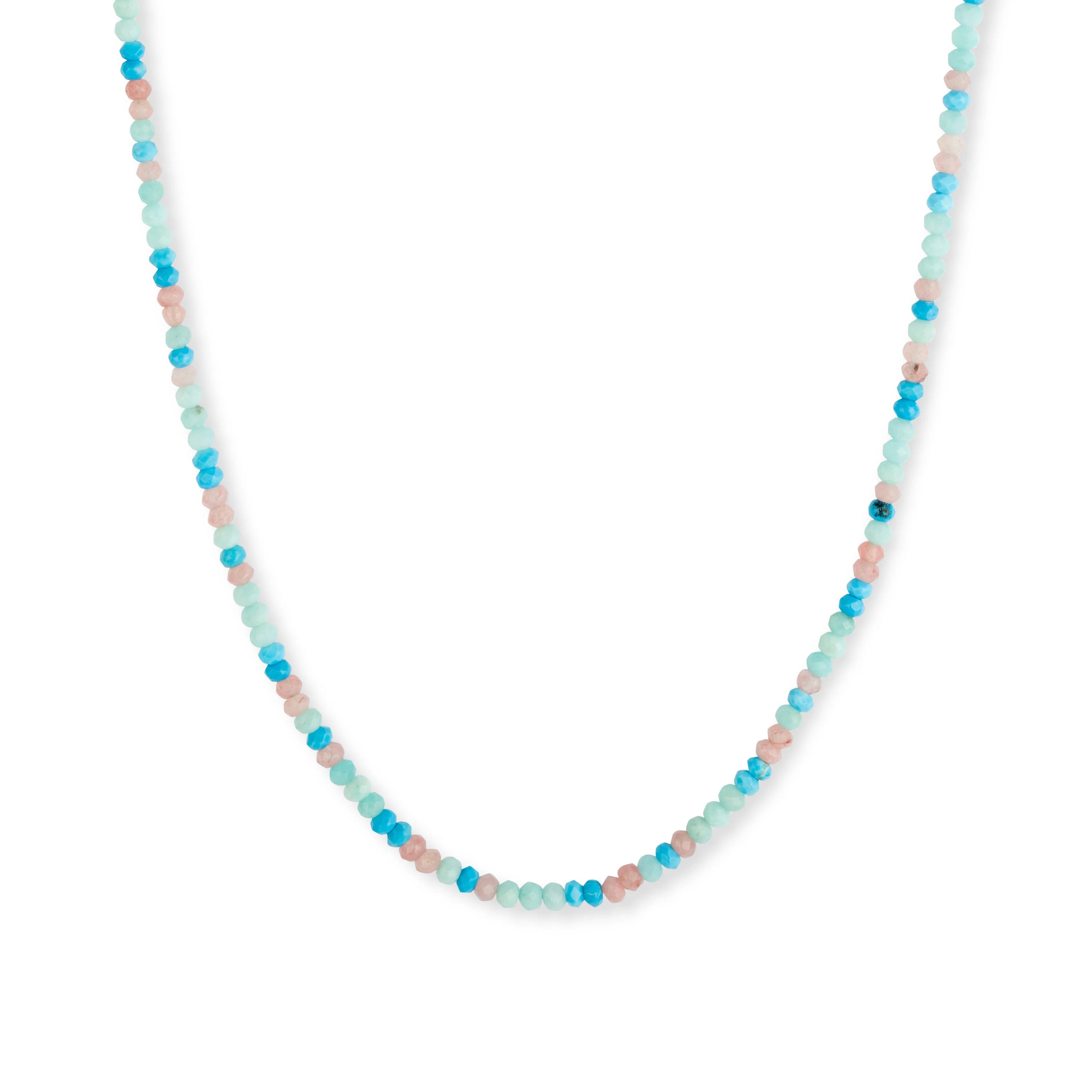 Nanette Blue & Pink Beaded Choker