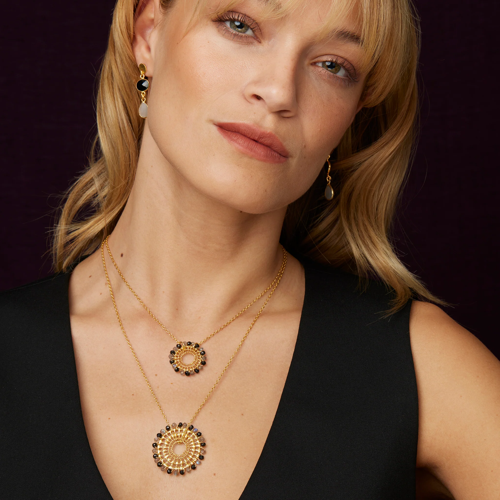 Nelly Necklace Black & Grey - Image 2