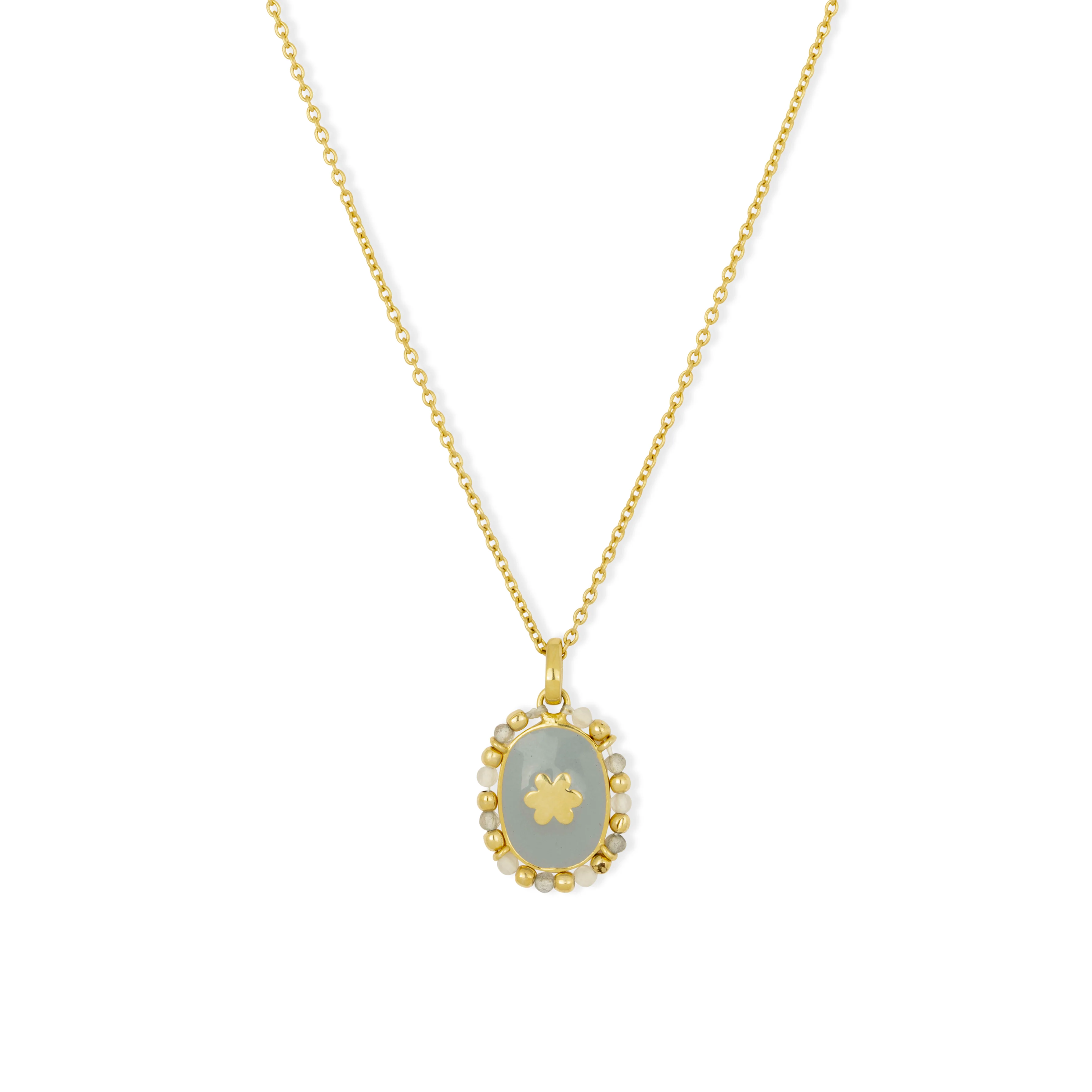 Newport Grey Star Pendant Necklace