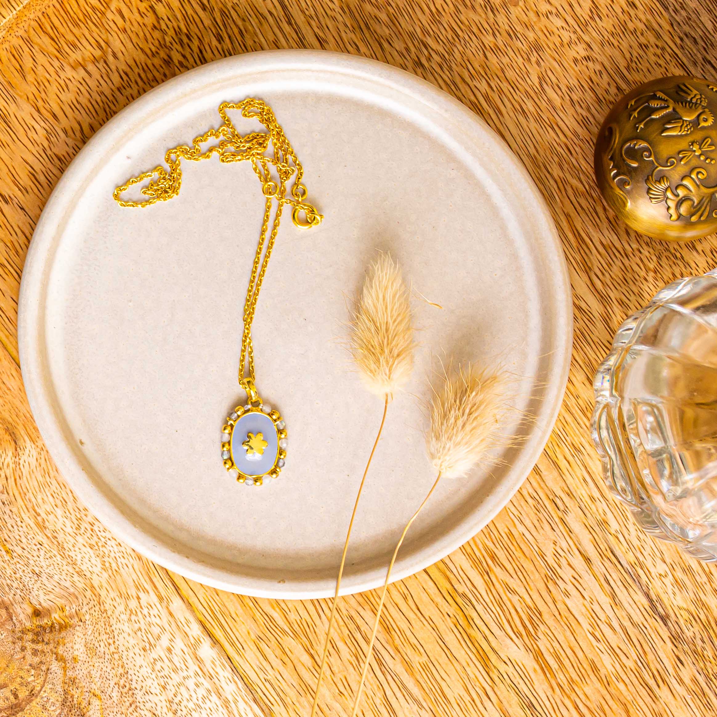 Newport Grey Star Pendant Necklace - Image 2