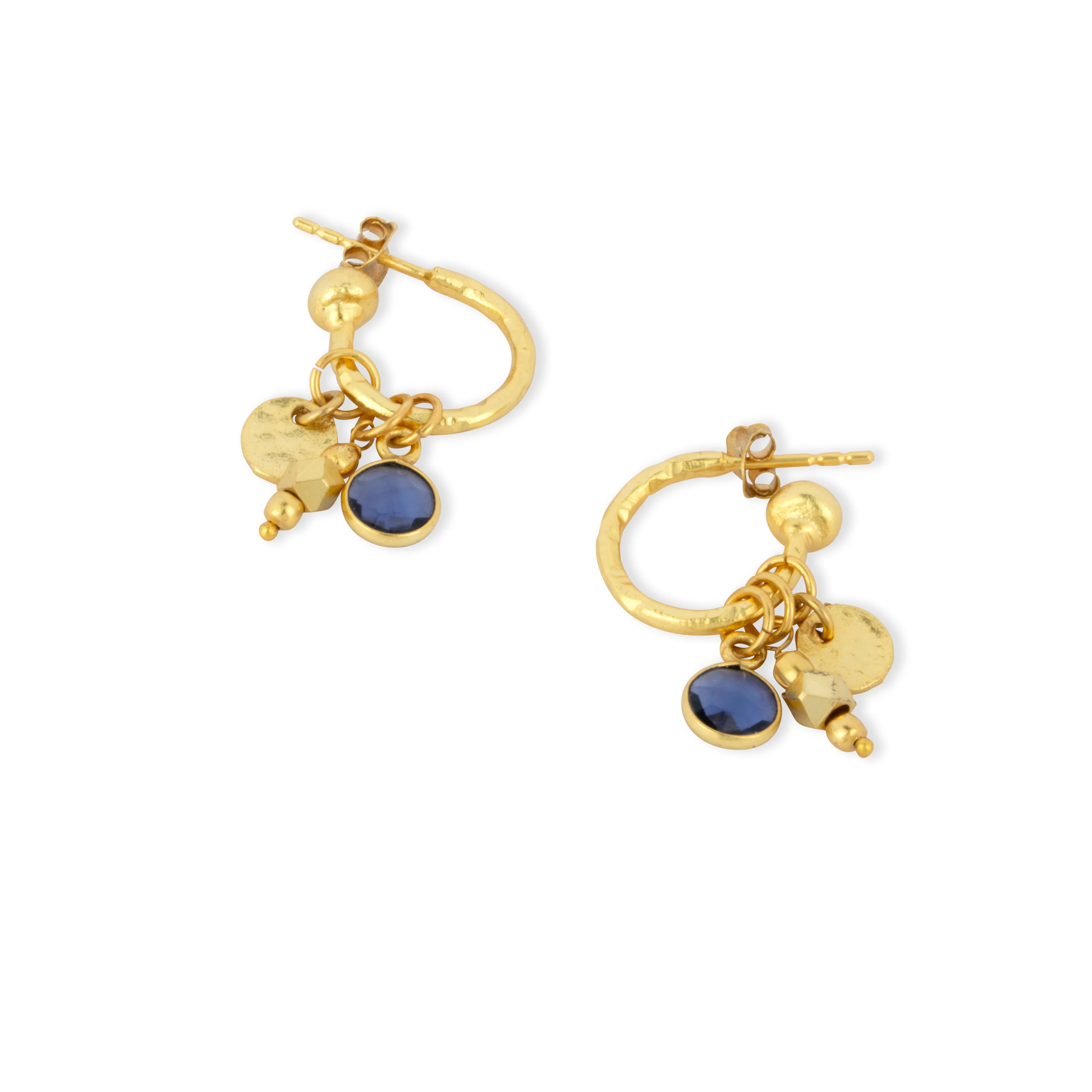 Nori Hoop Earrings Iolite