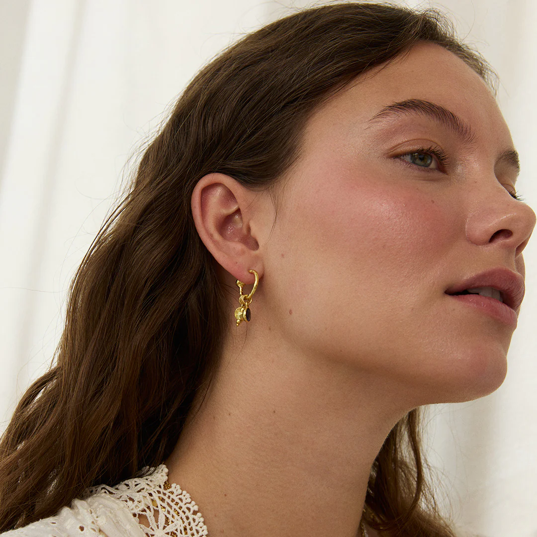 Nori Hoop Earrings Iolite - Image 3