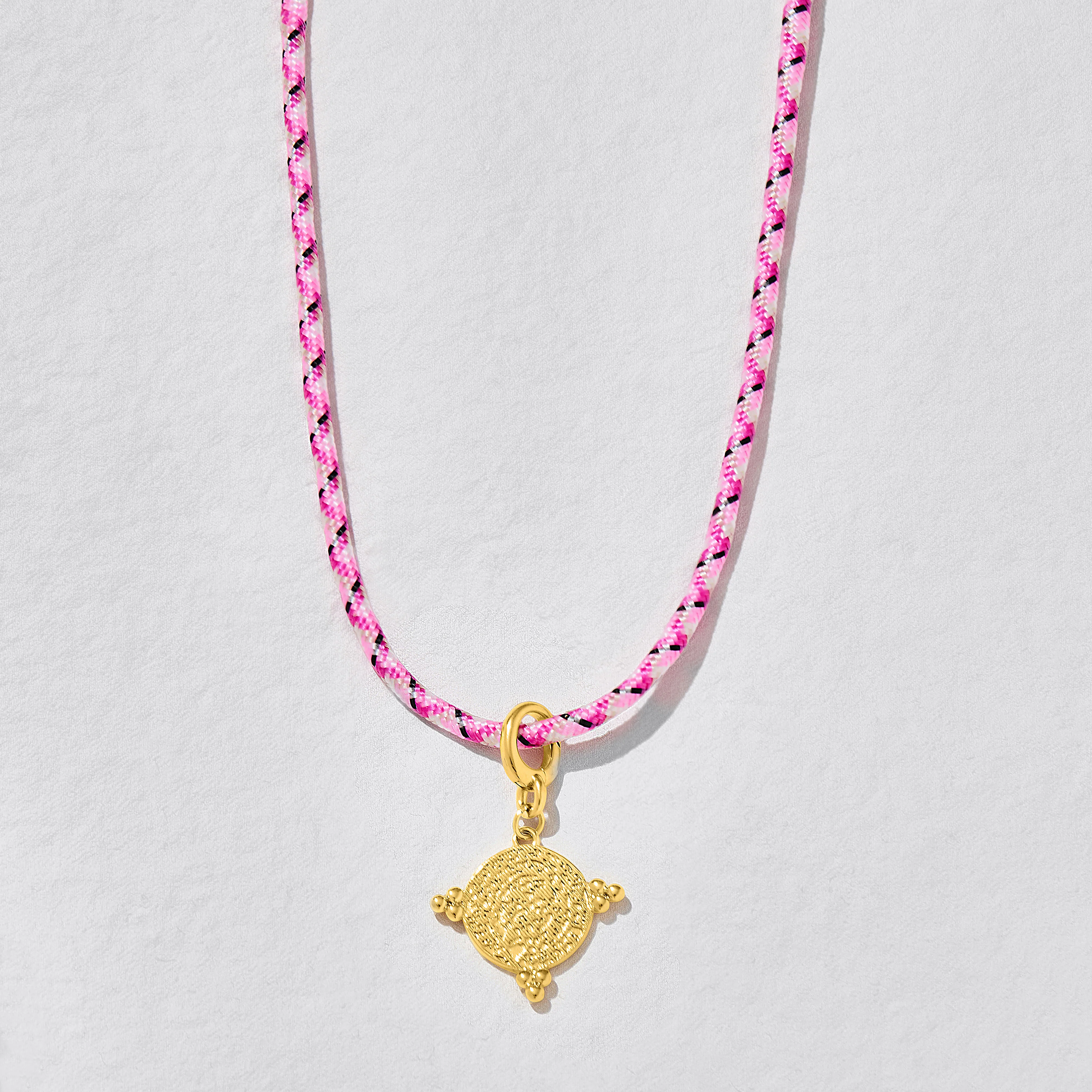 Dopamine Cord Necklace Hot Pink - Image 5