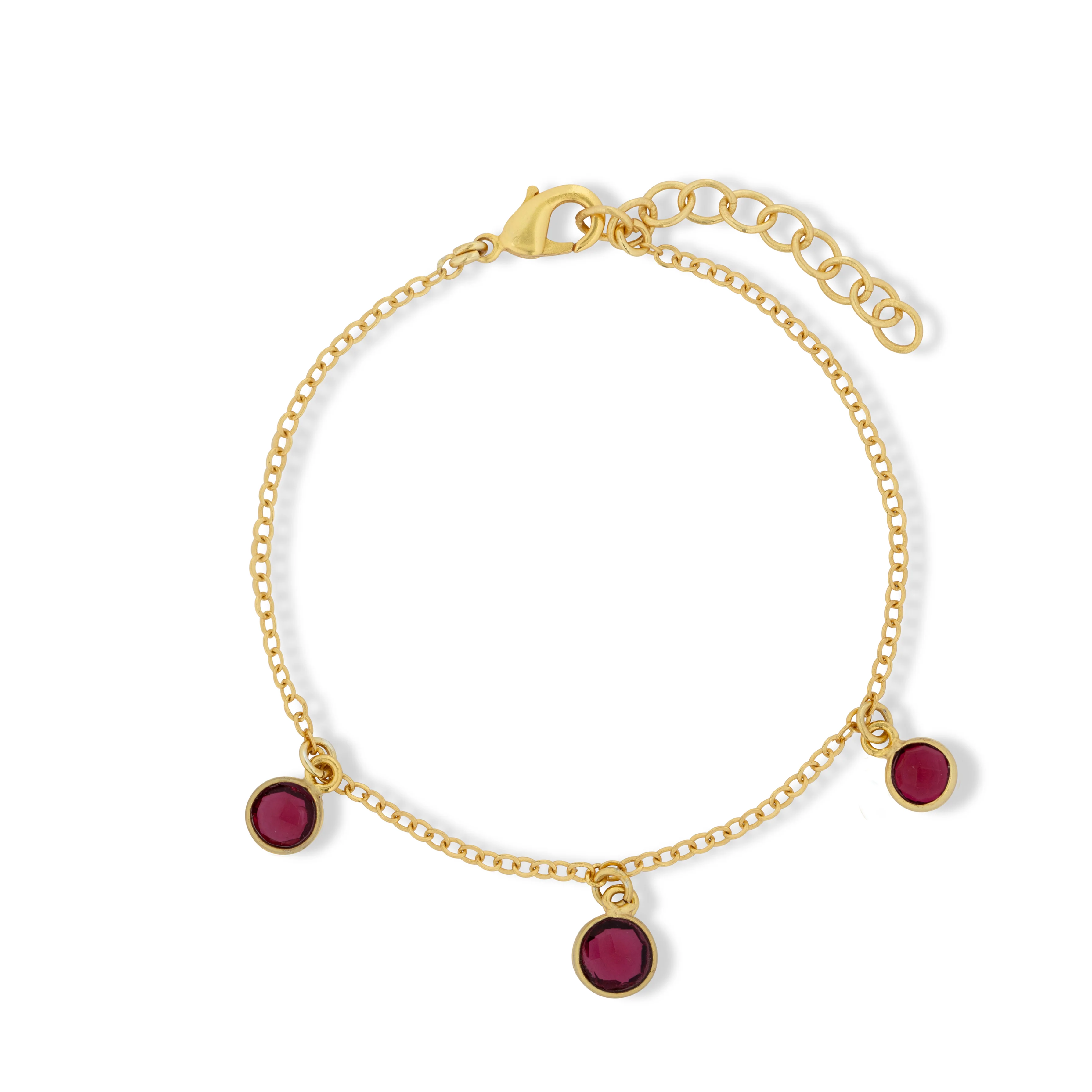 Orla Charm Bracelet Red
