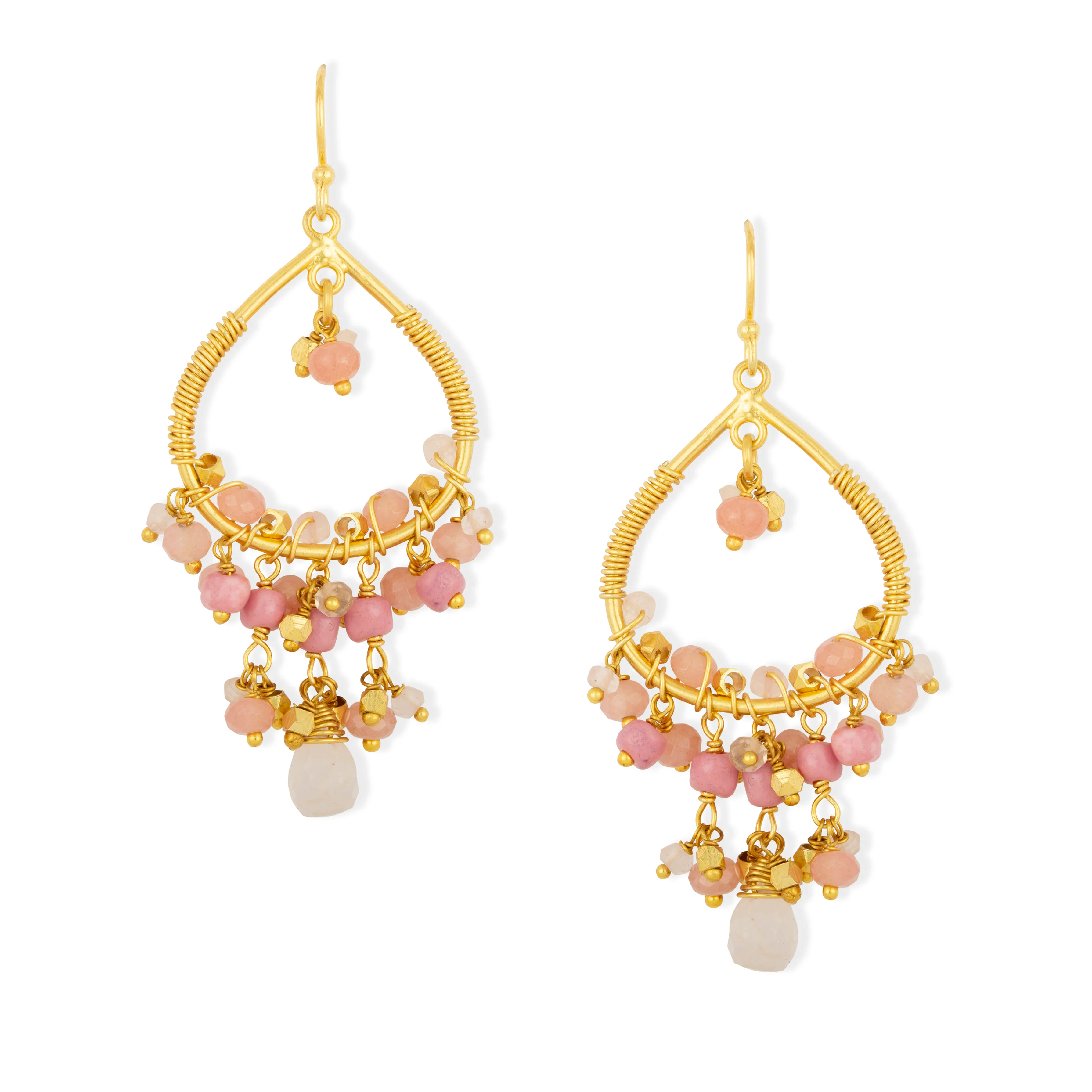 Palm Springs Charm Earrings Pink