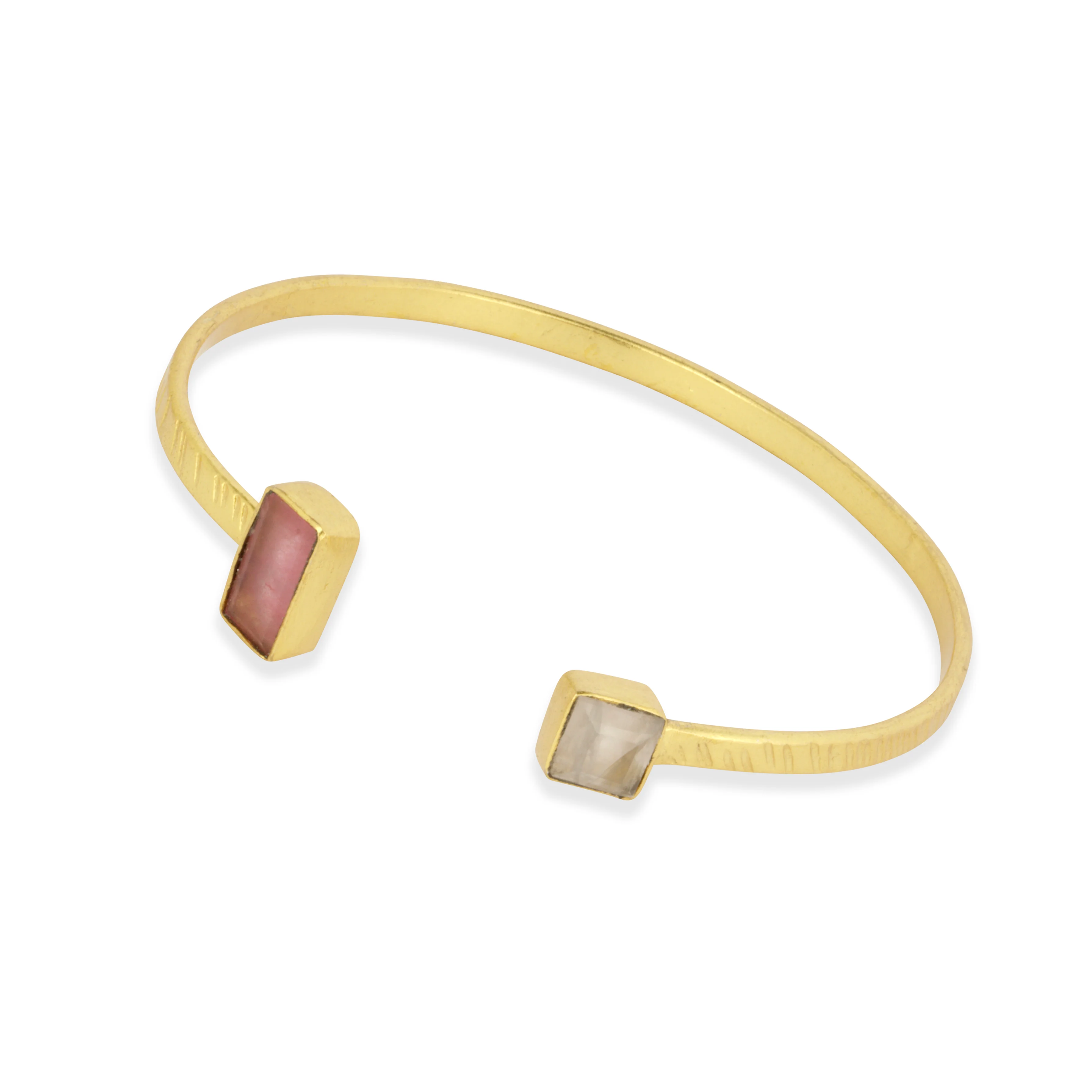 Palma Gemstone Bangle Pink