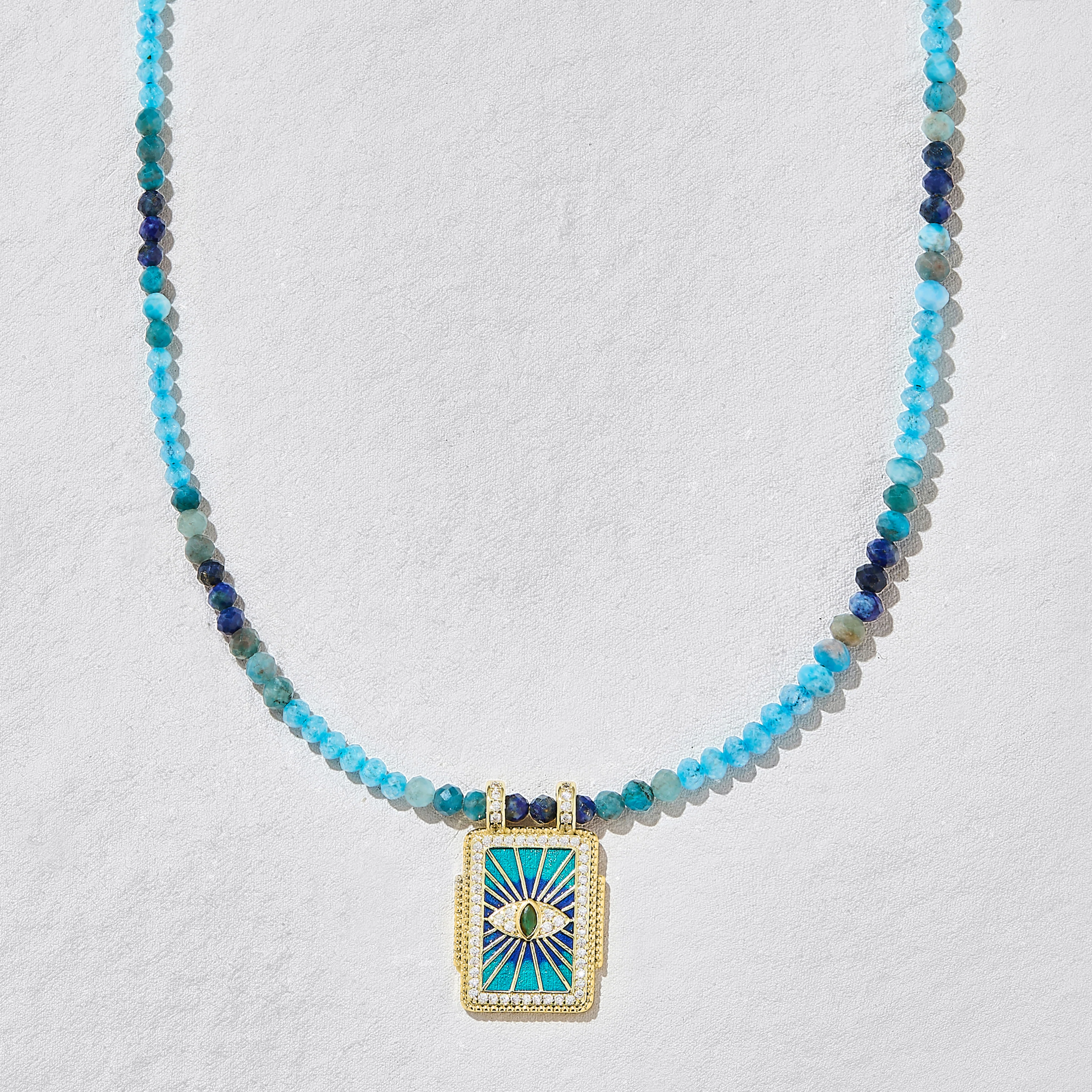 Paradise Palm Beaded Necklace