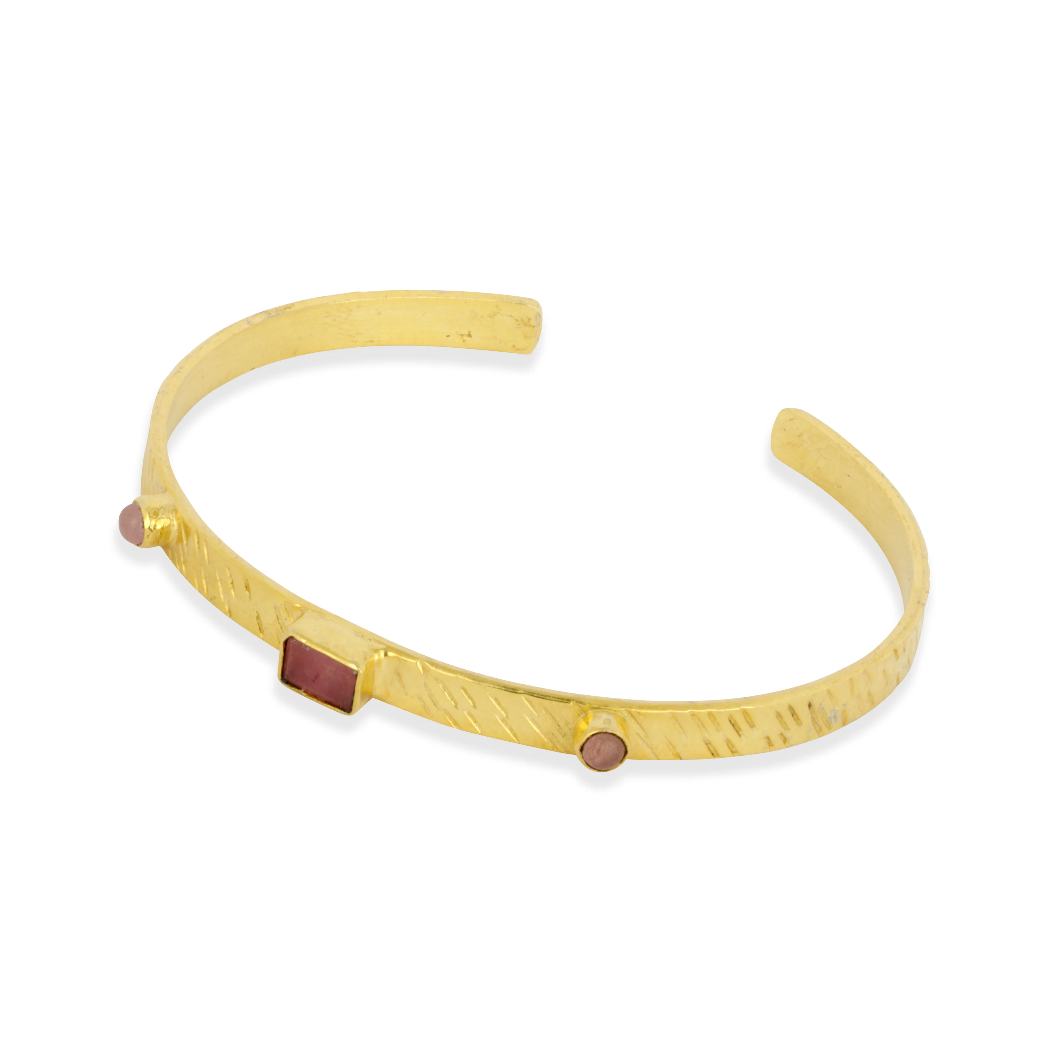 Paros Gemstone Bangle pink