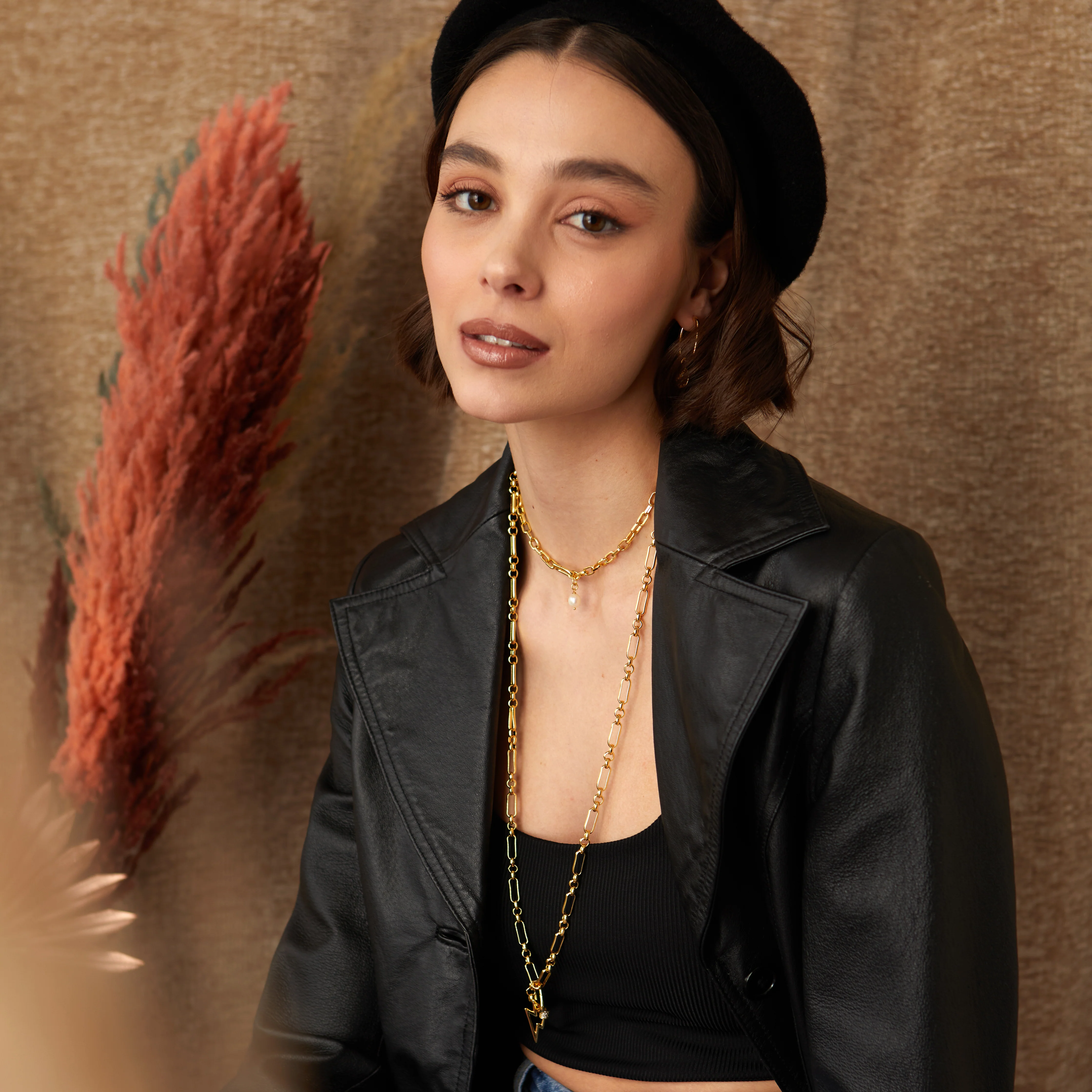 Gold Piaf Chain Necklace - Image 5