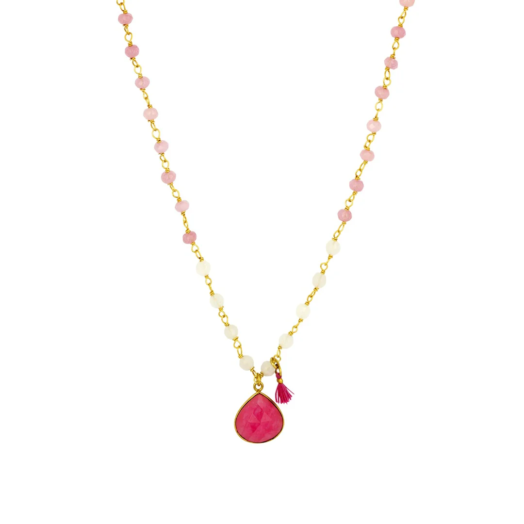 Portia Necklace Pink