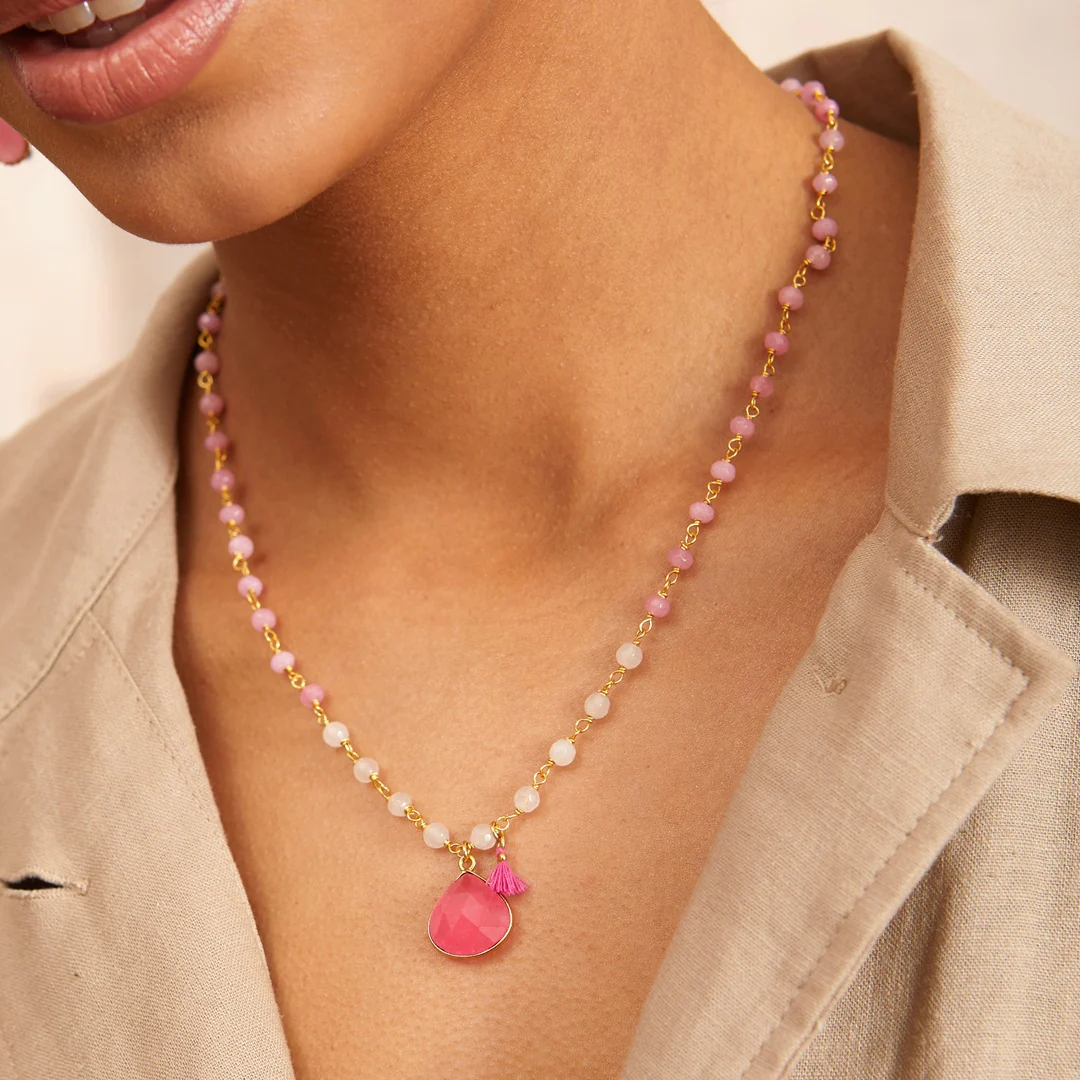 Portia Necklace Pink - Image 2