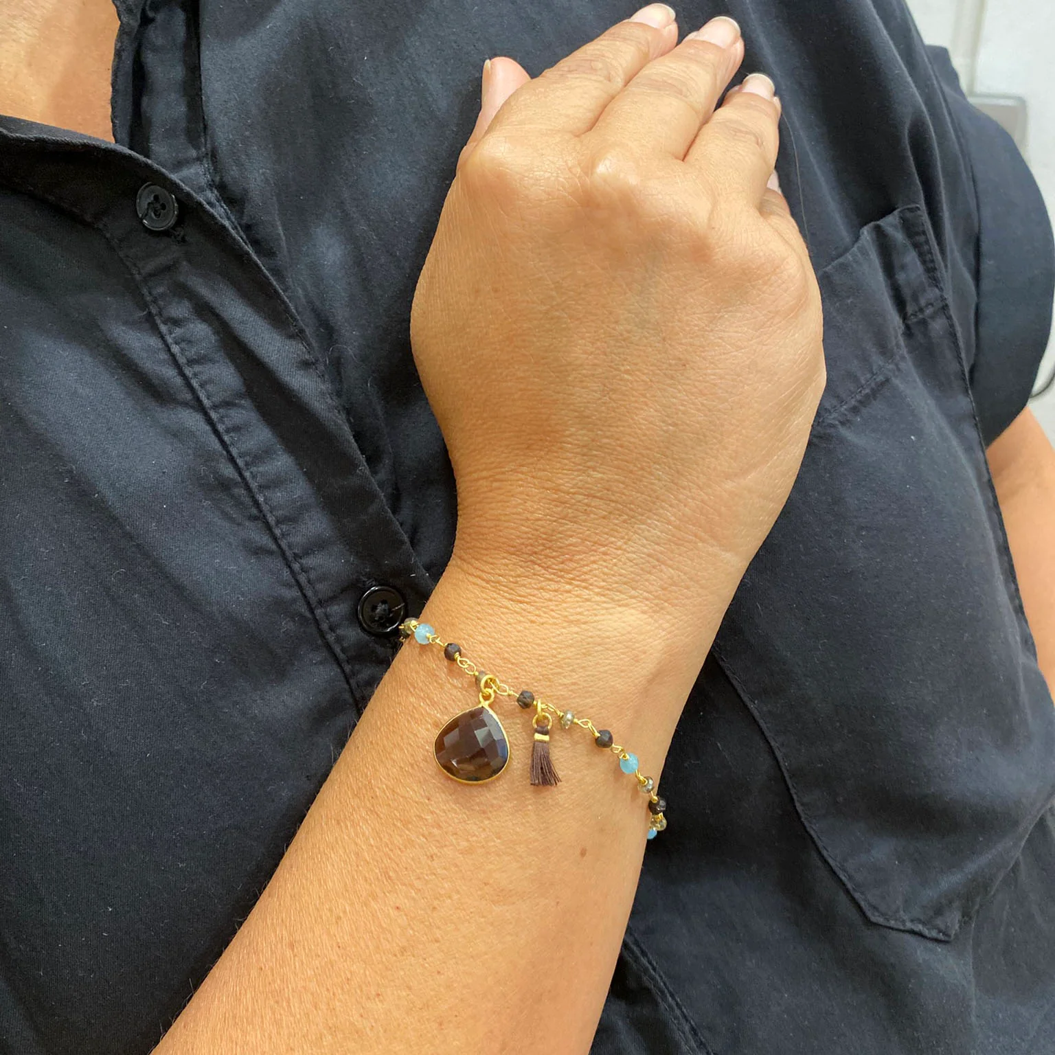 Portia Smokey Quartz Bracelet - Image 2