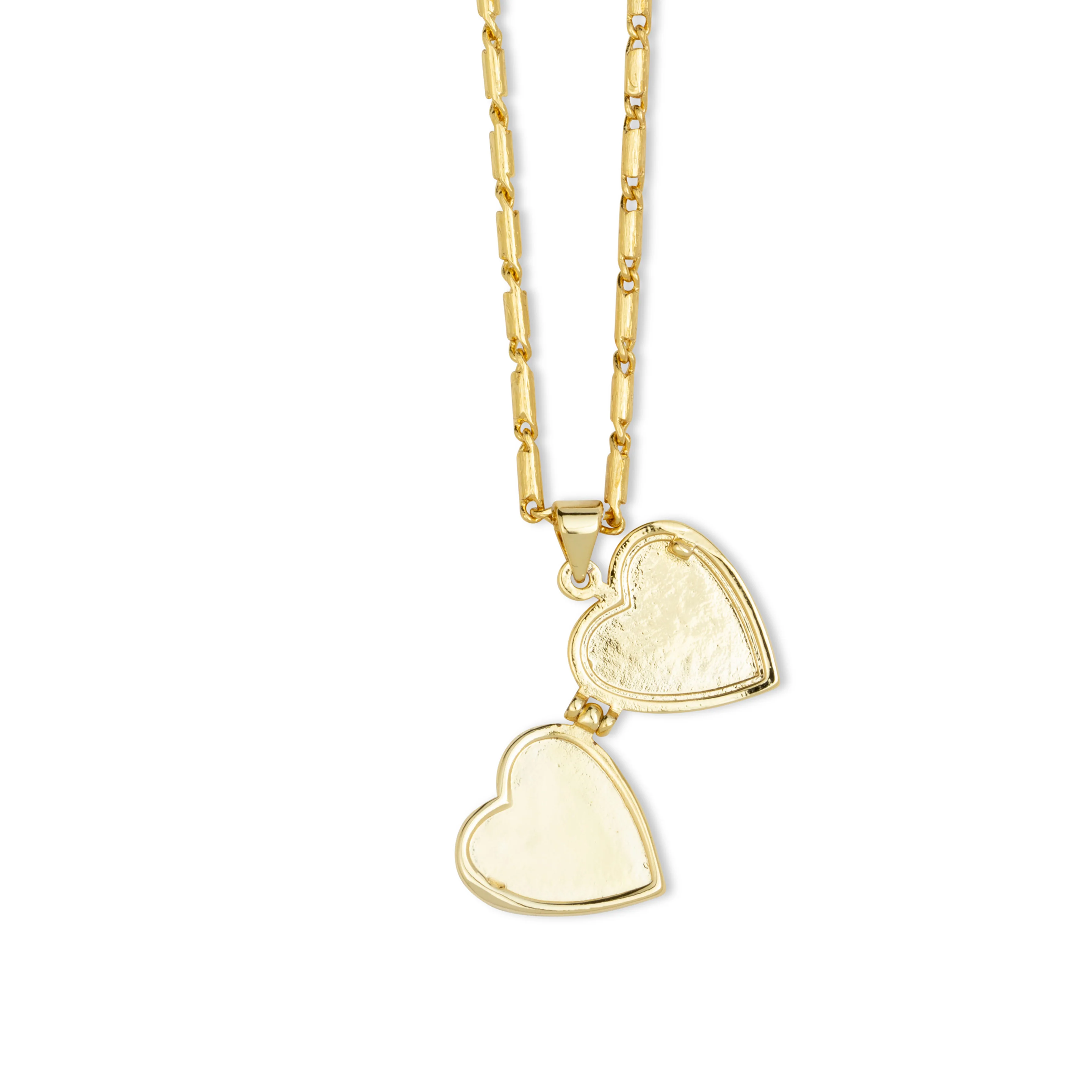 Roxy Heart Locket Necklace White - Image 4