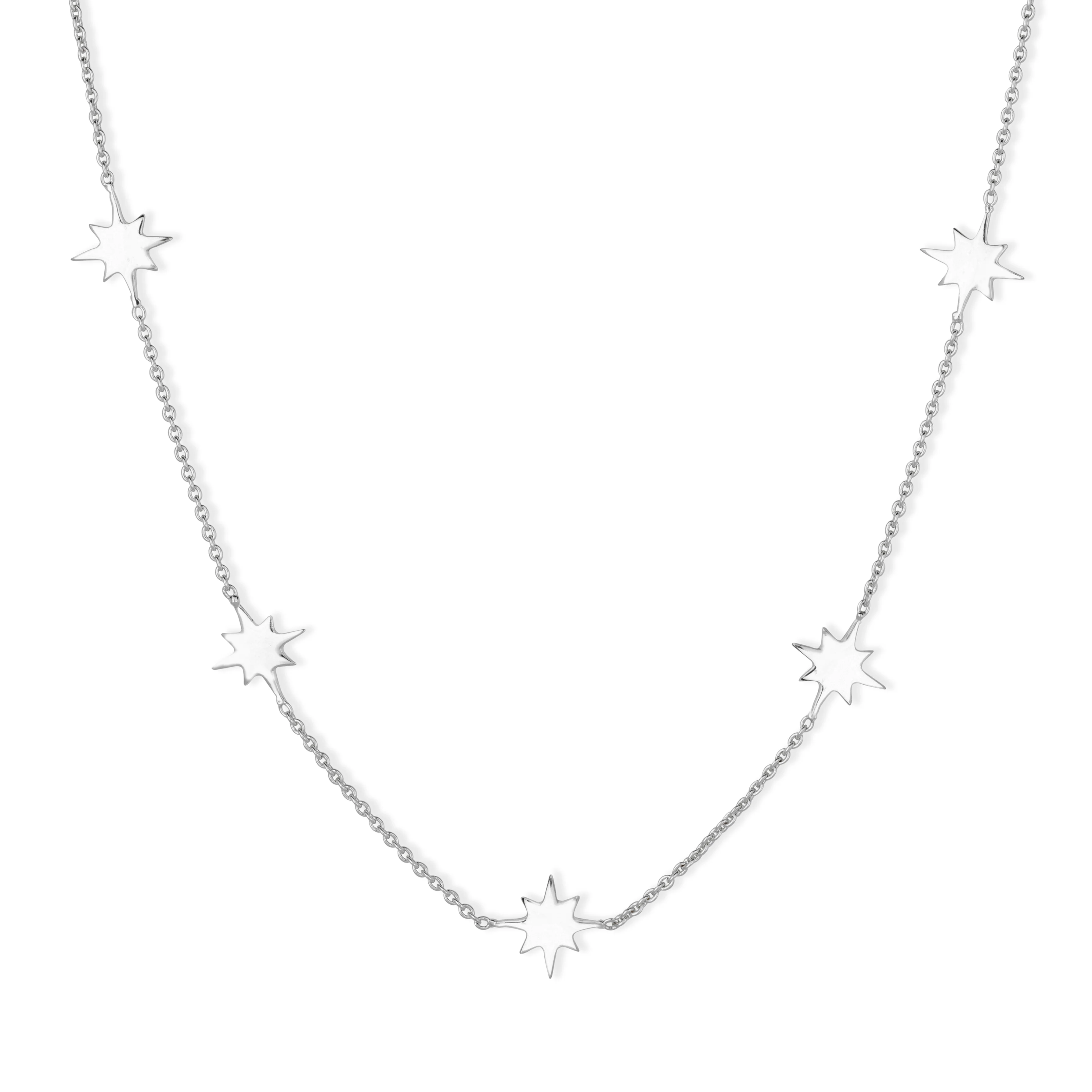 Sara Silver Star Necklace