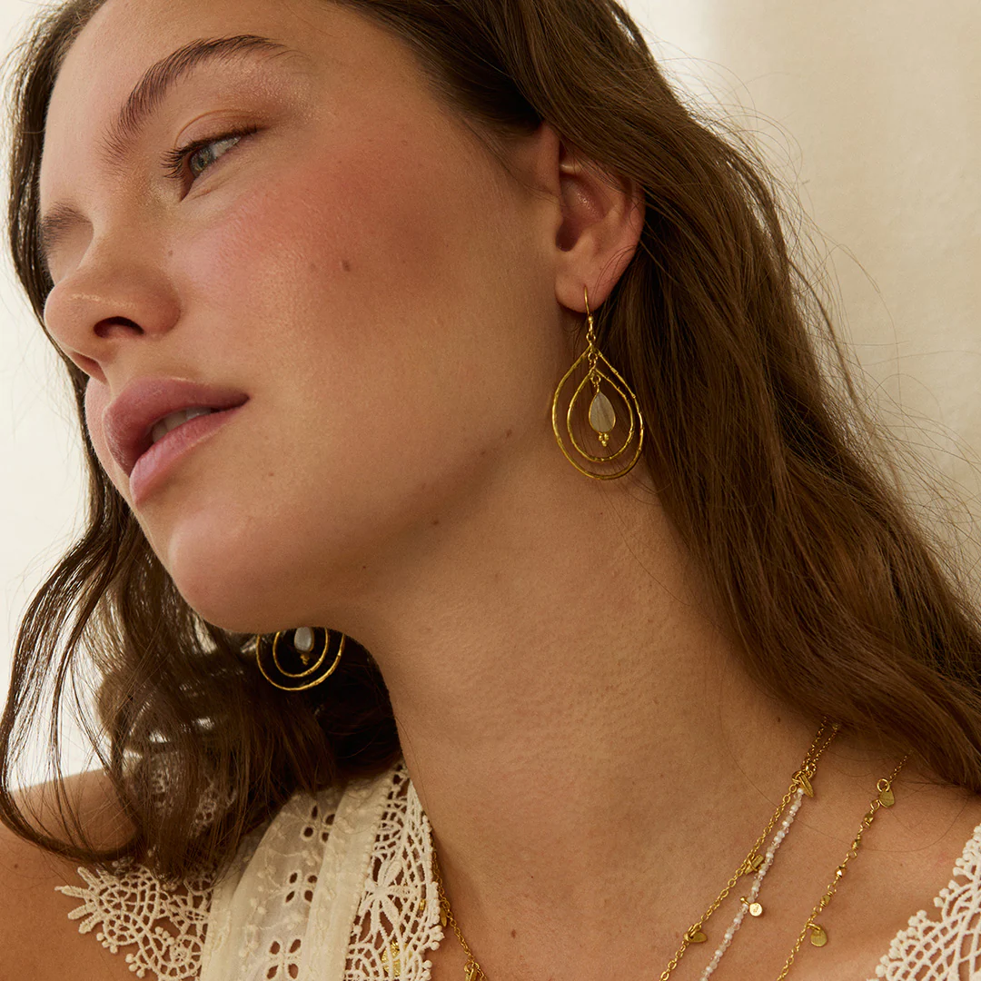 Saskia Earrings Mother of Pearl - Image 2