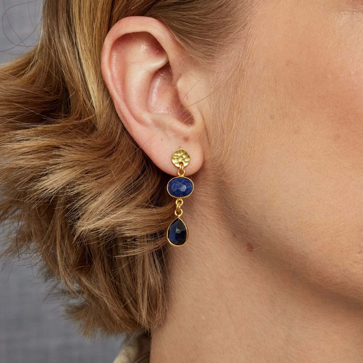 Sia Navy Earrings - Image 2