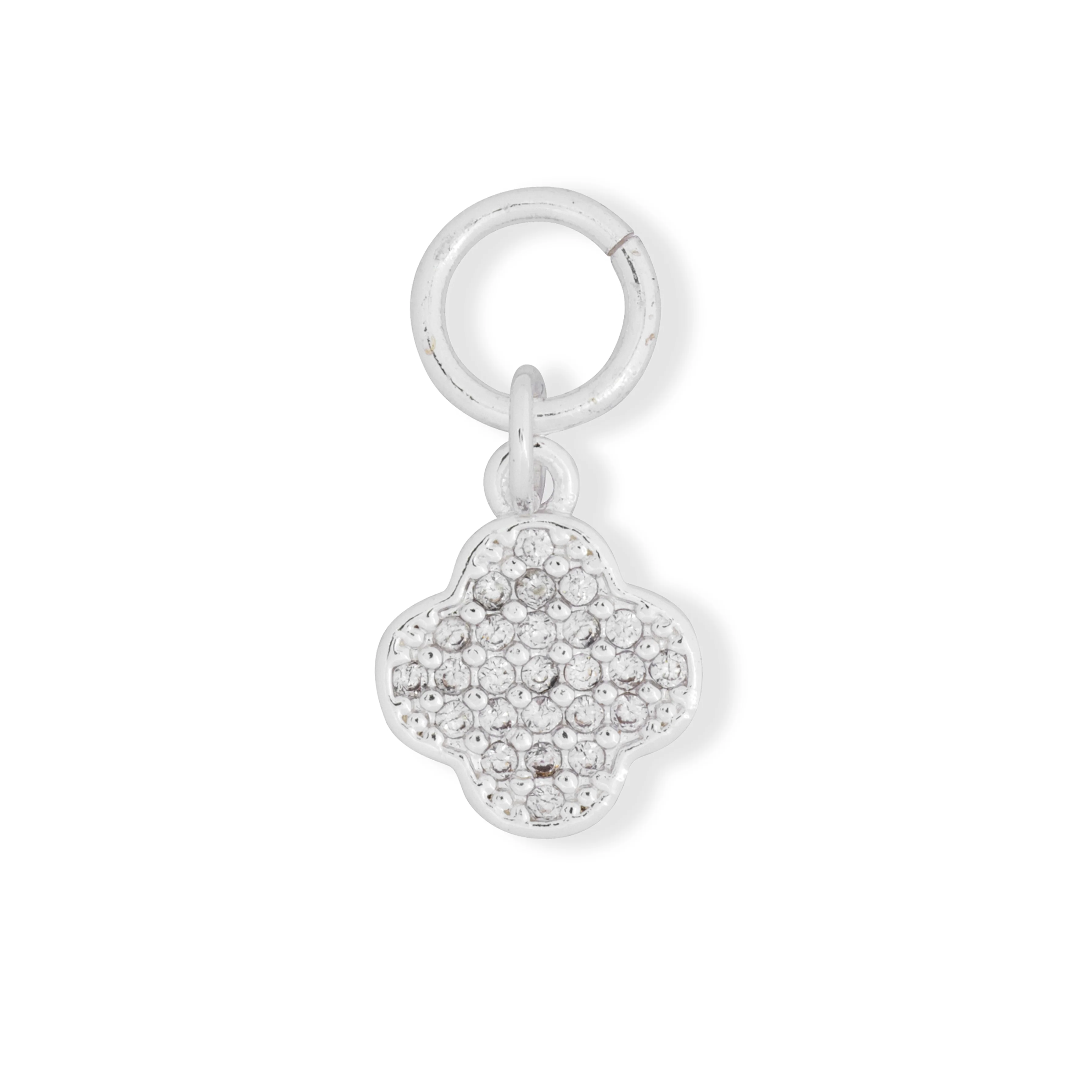 Silver Clover Charm