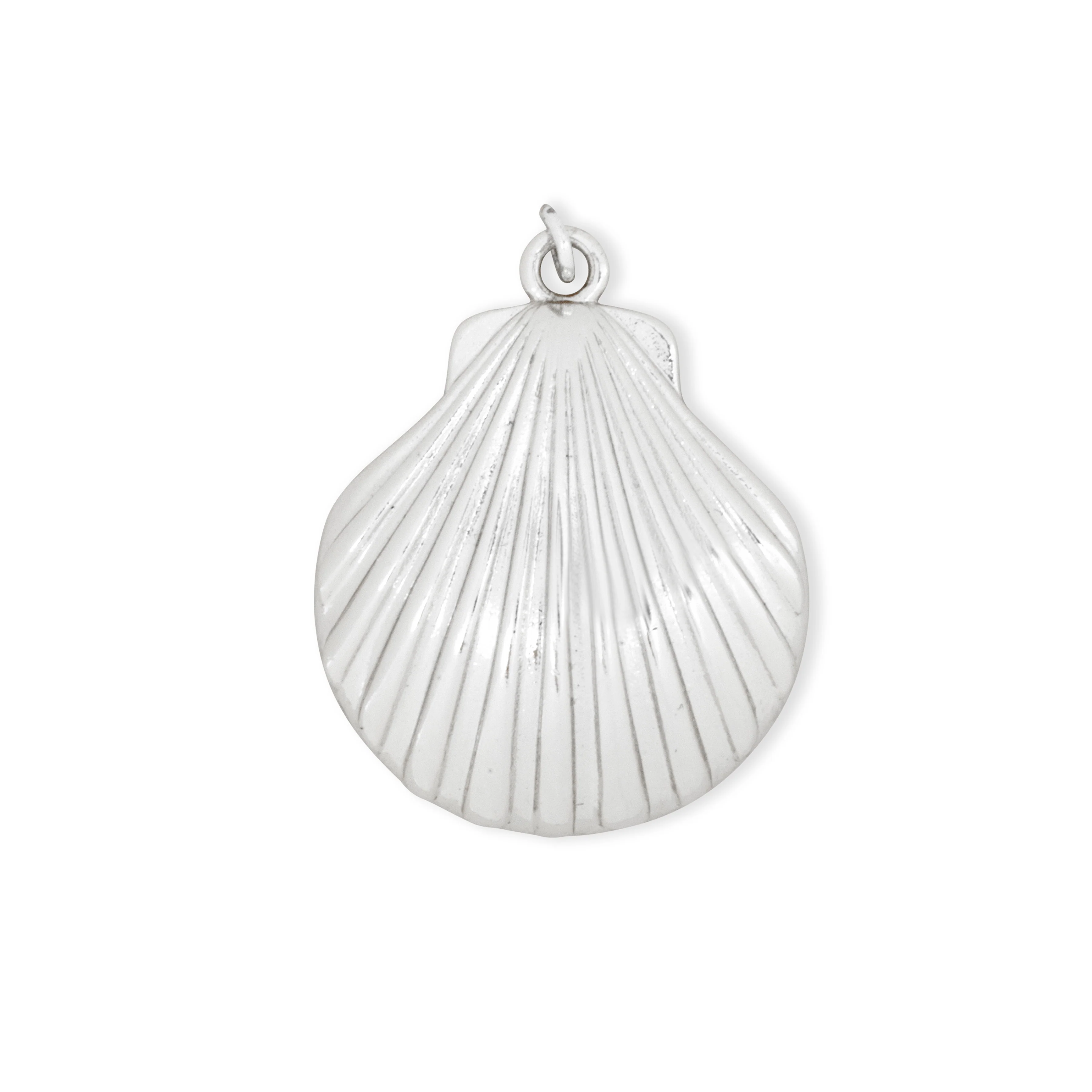 Silver Seashell Charm