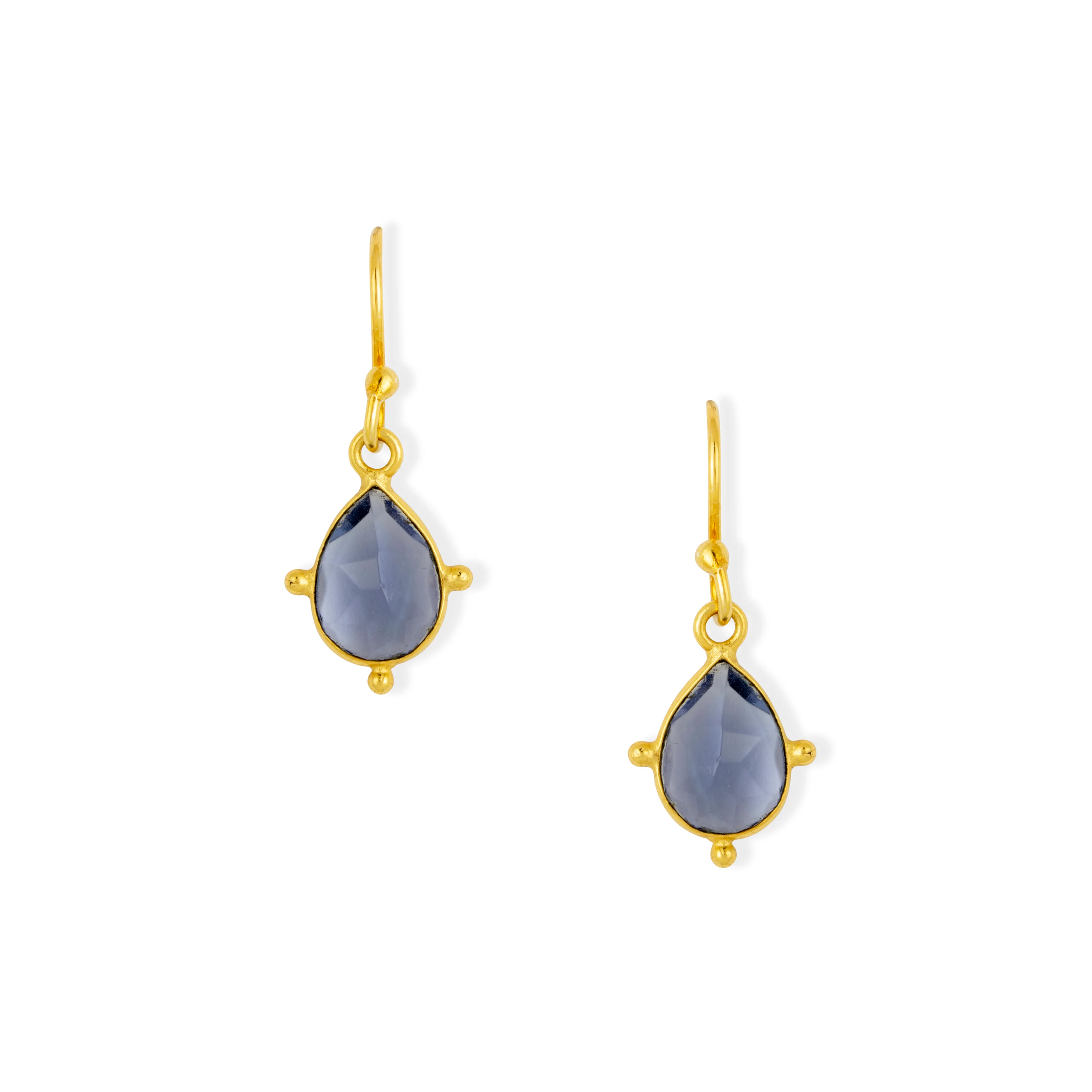 Snowdrop Iolite Earrings