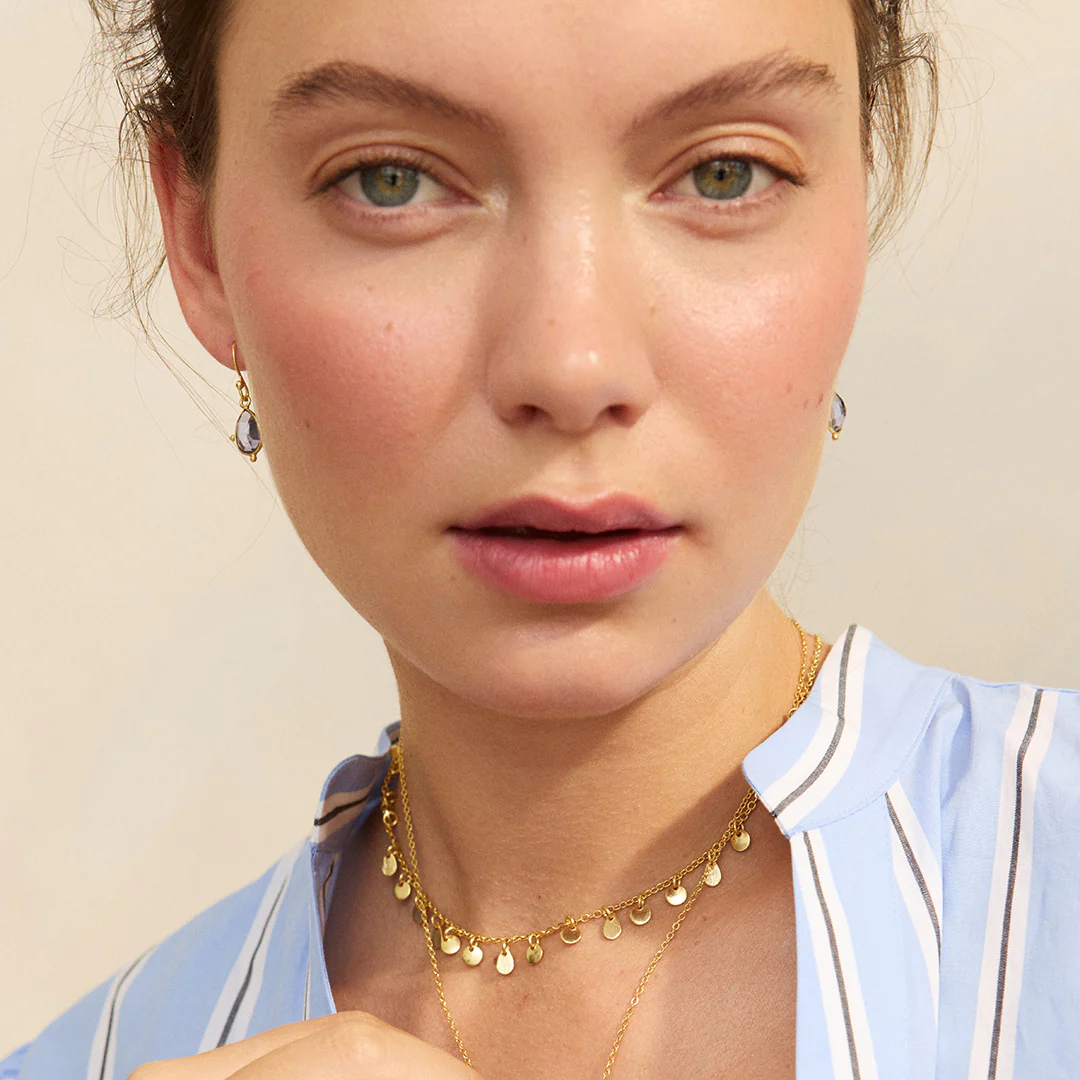 Snowdrop Iolite Earrings - Image 2