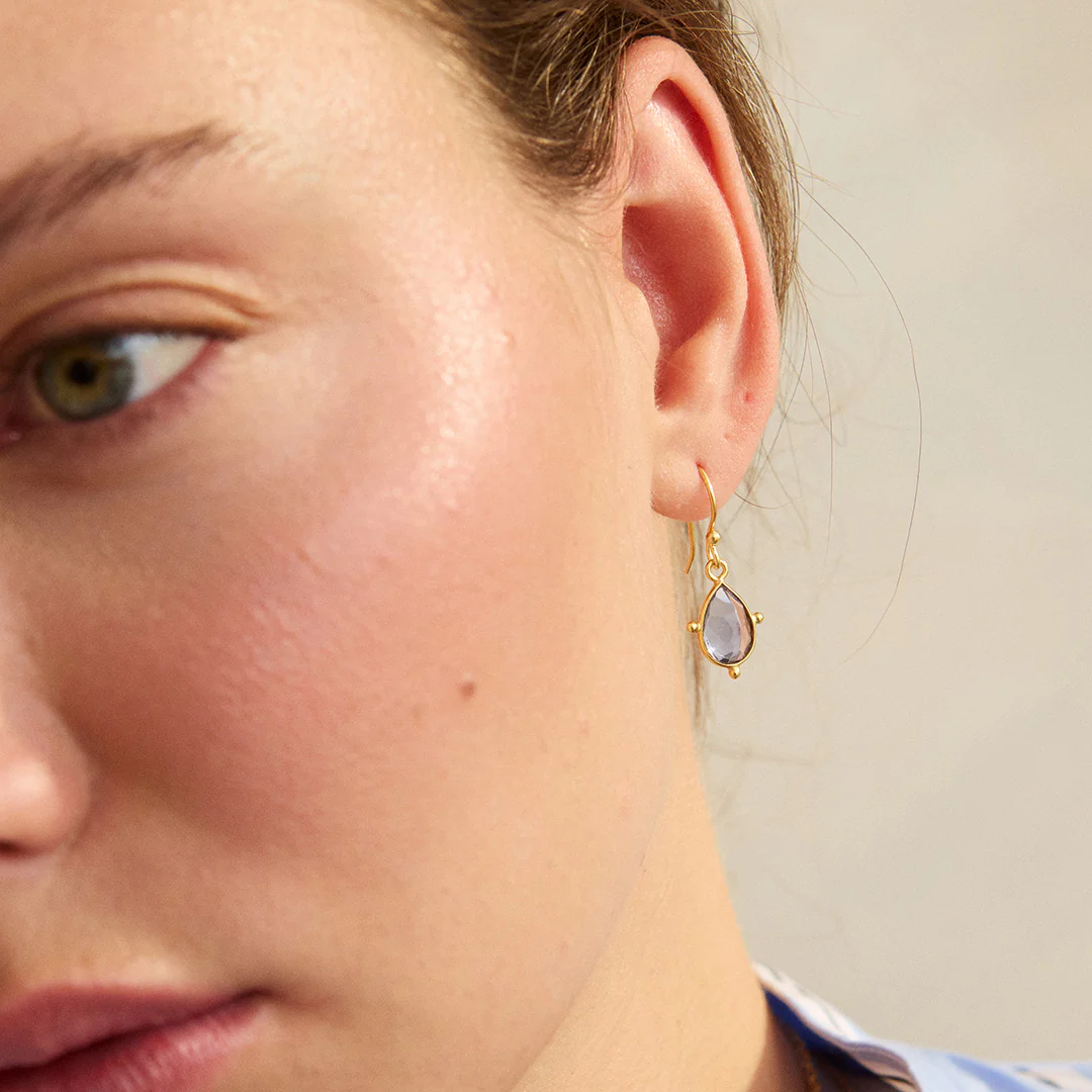 Snowdrop Iolite Earrings - Image 3