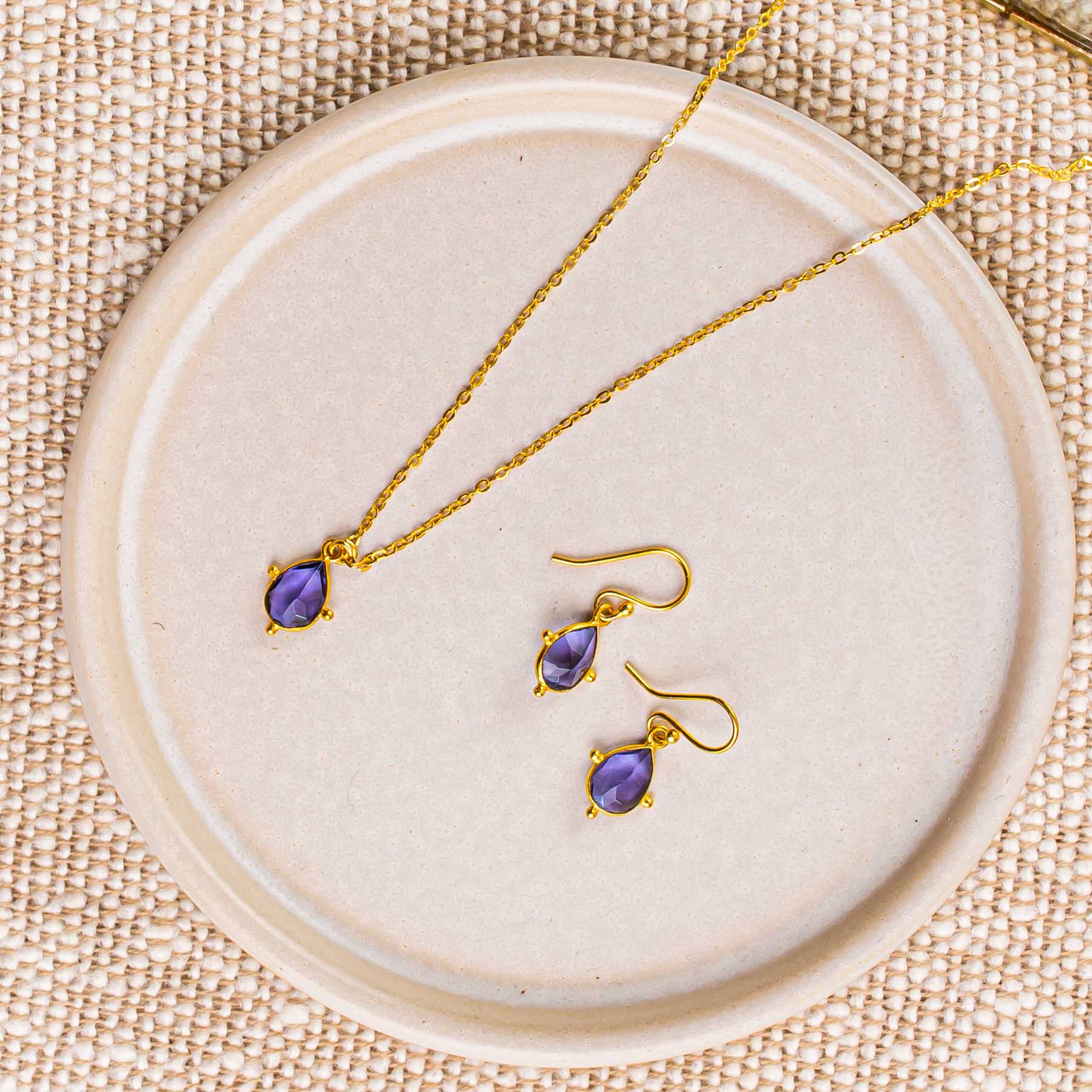Snowdrop Iolite Earrings - Image 4