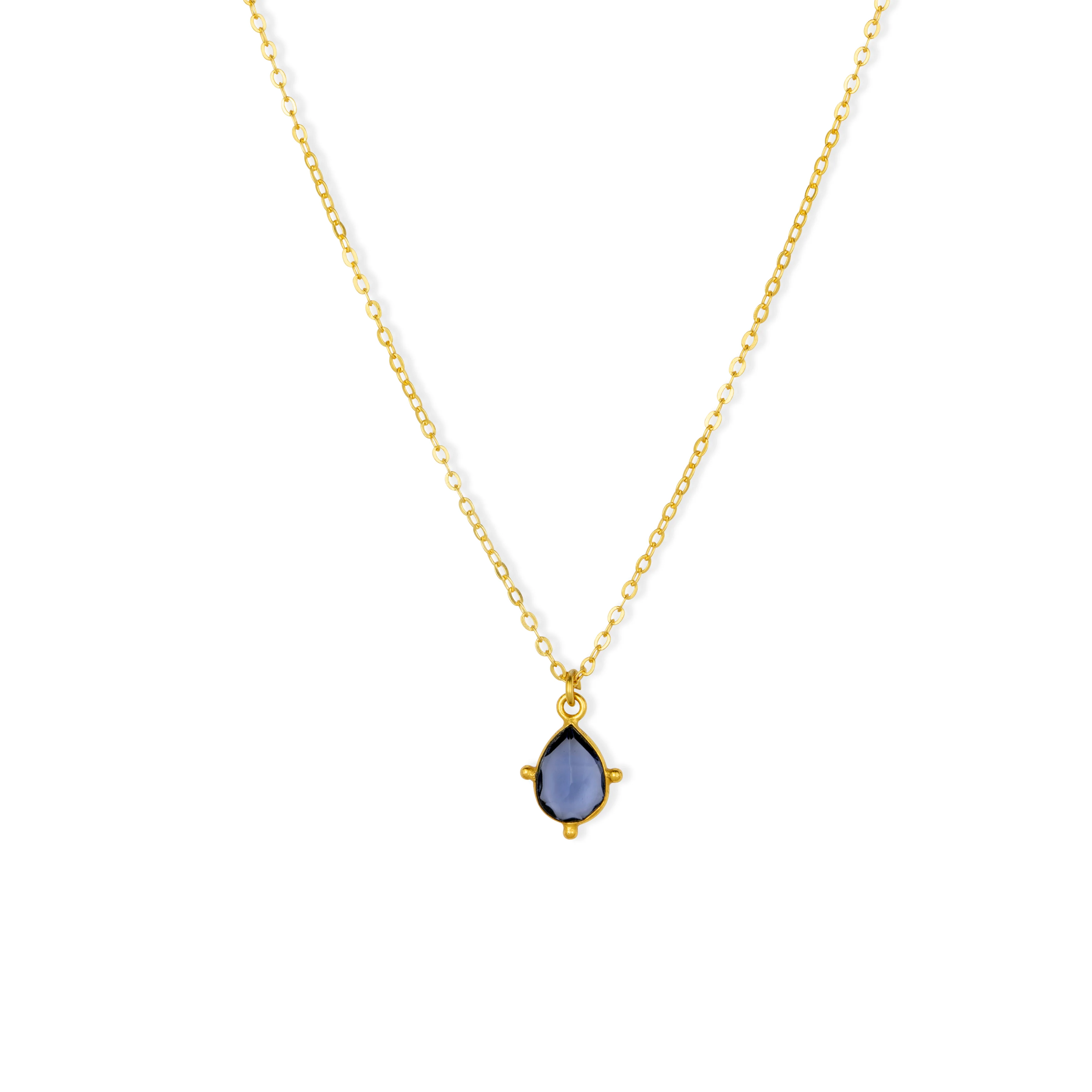 Snowdrop Iolite Necklace