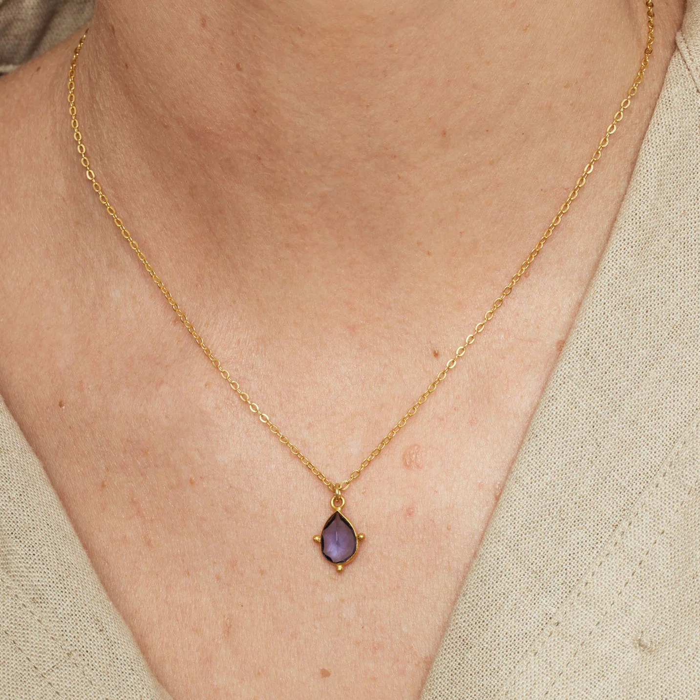 Snowdrop Iolite Necklace - Image 5