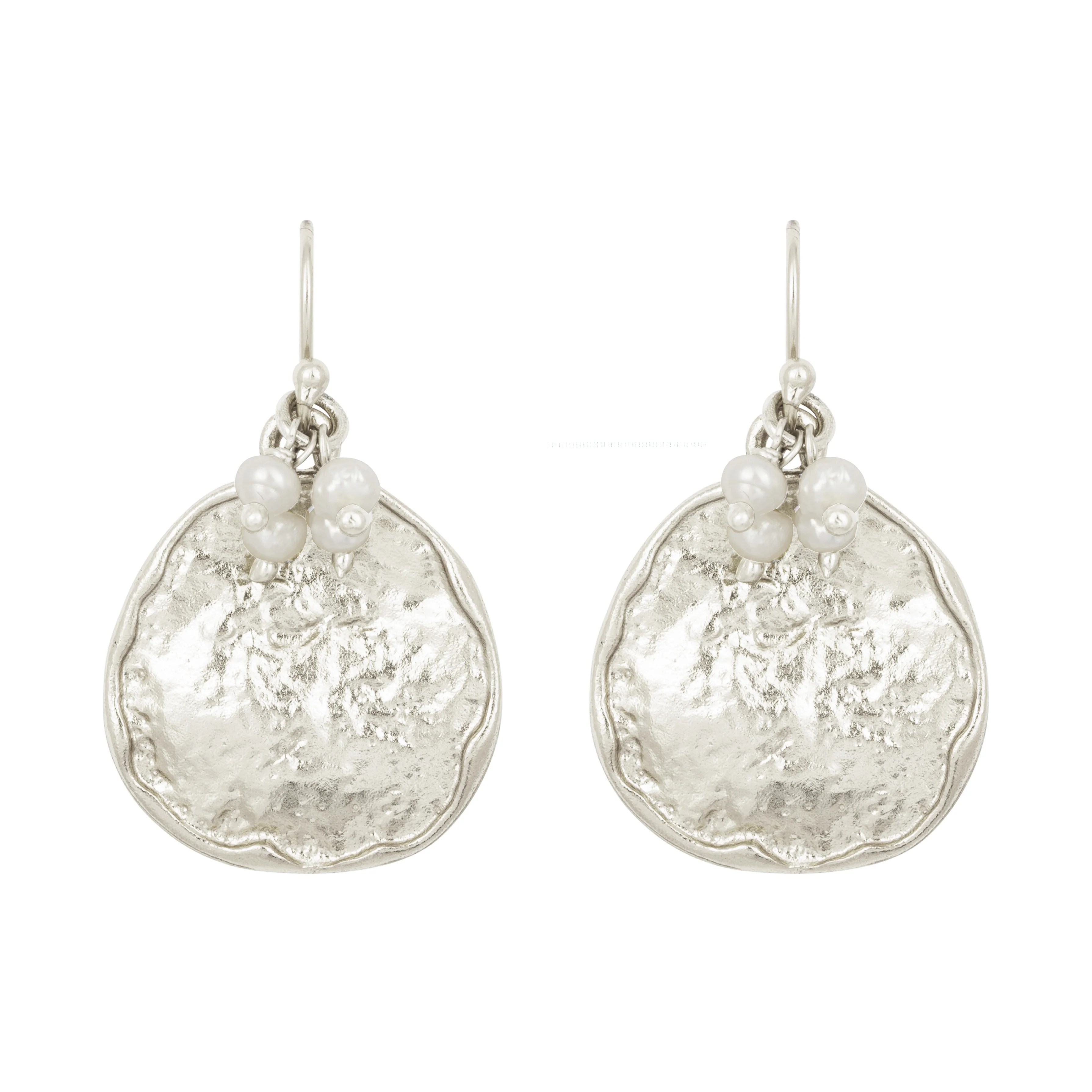 Solange Silver Pearl Earrings