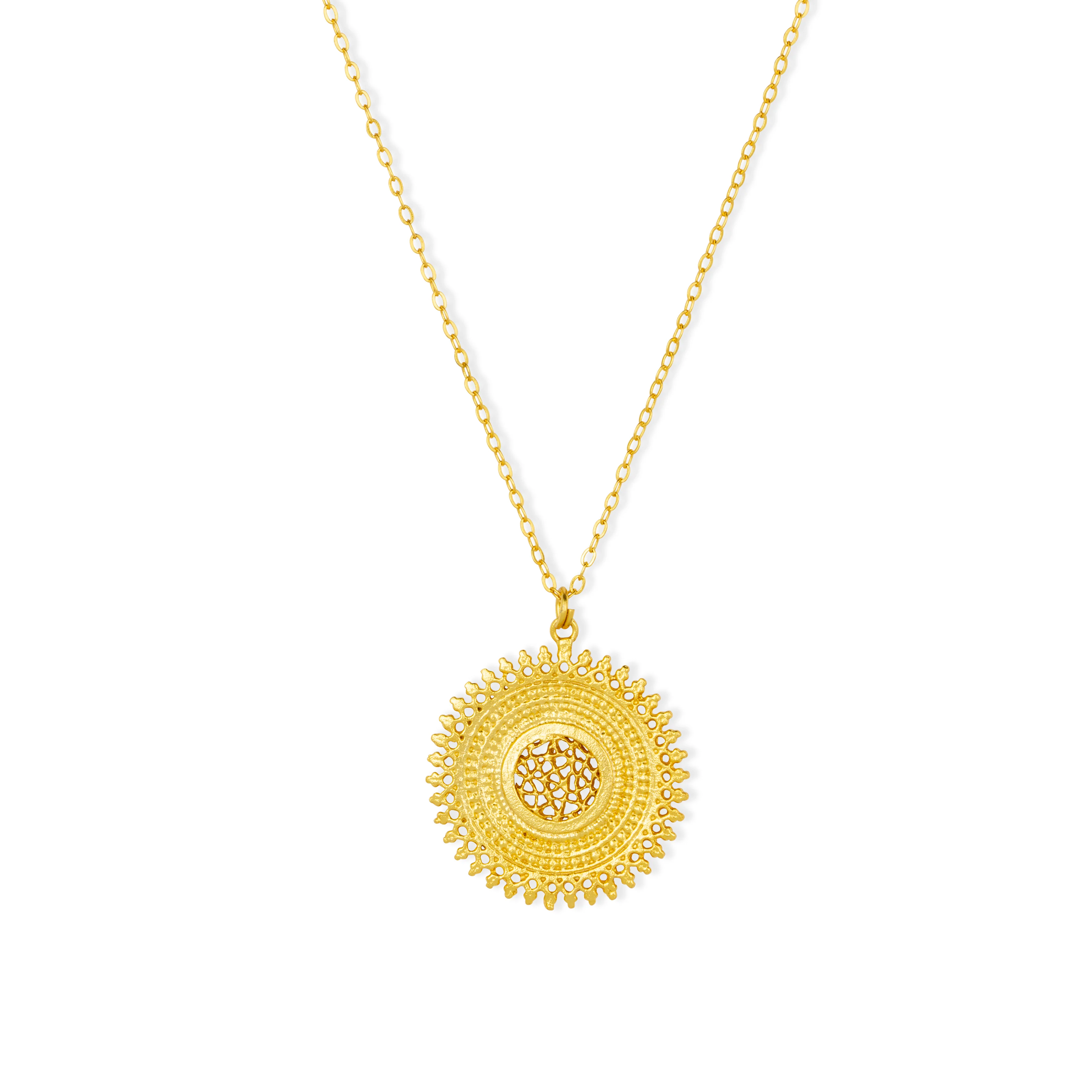 Sole Gold Pendant Necklace