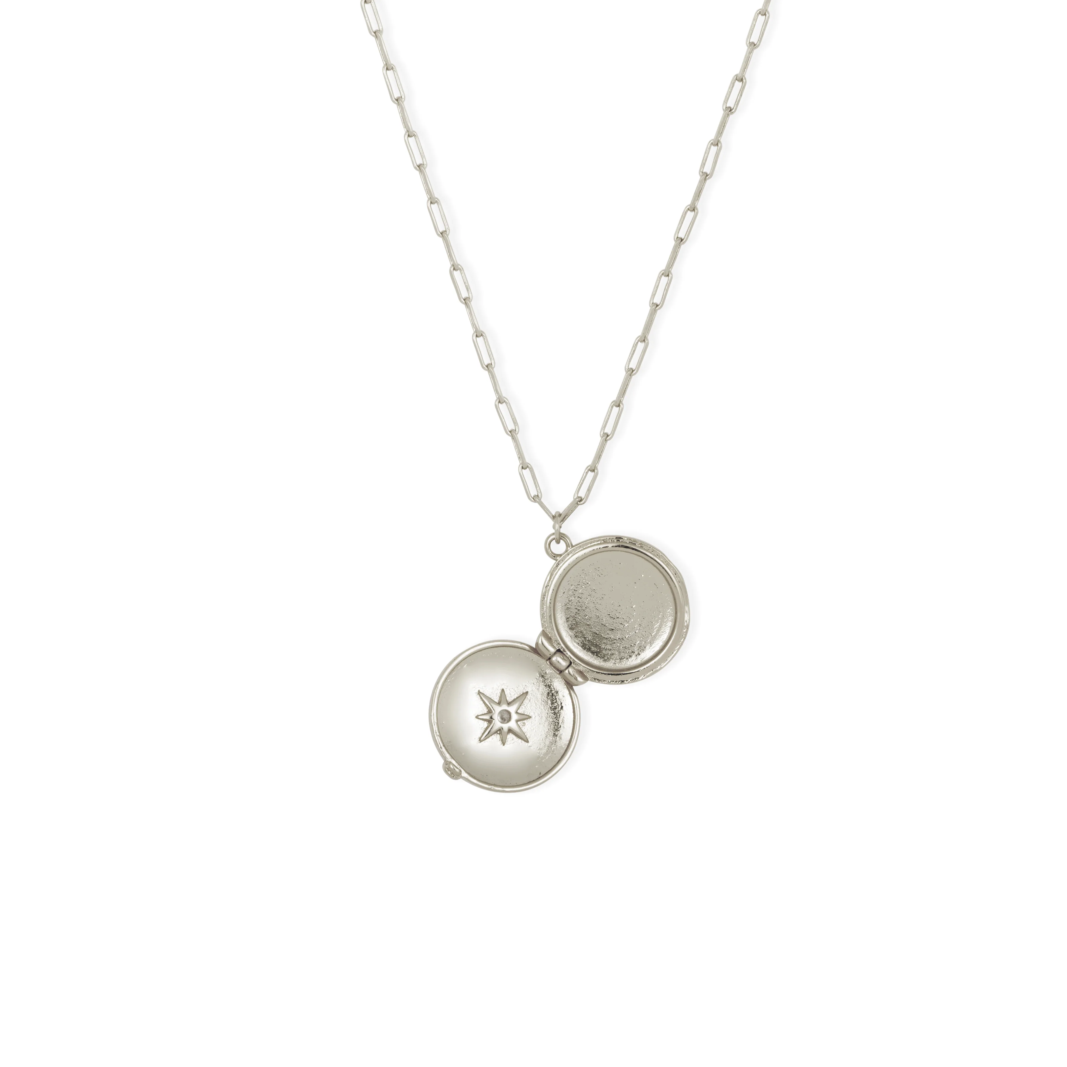Silver Star Locket Necklace - Image 3