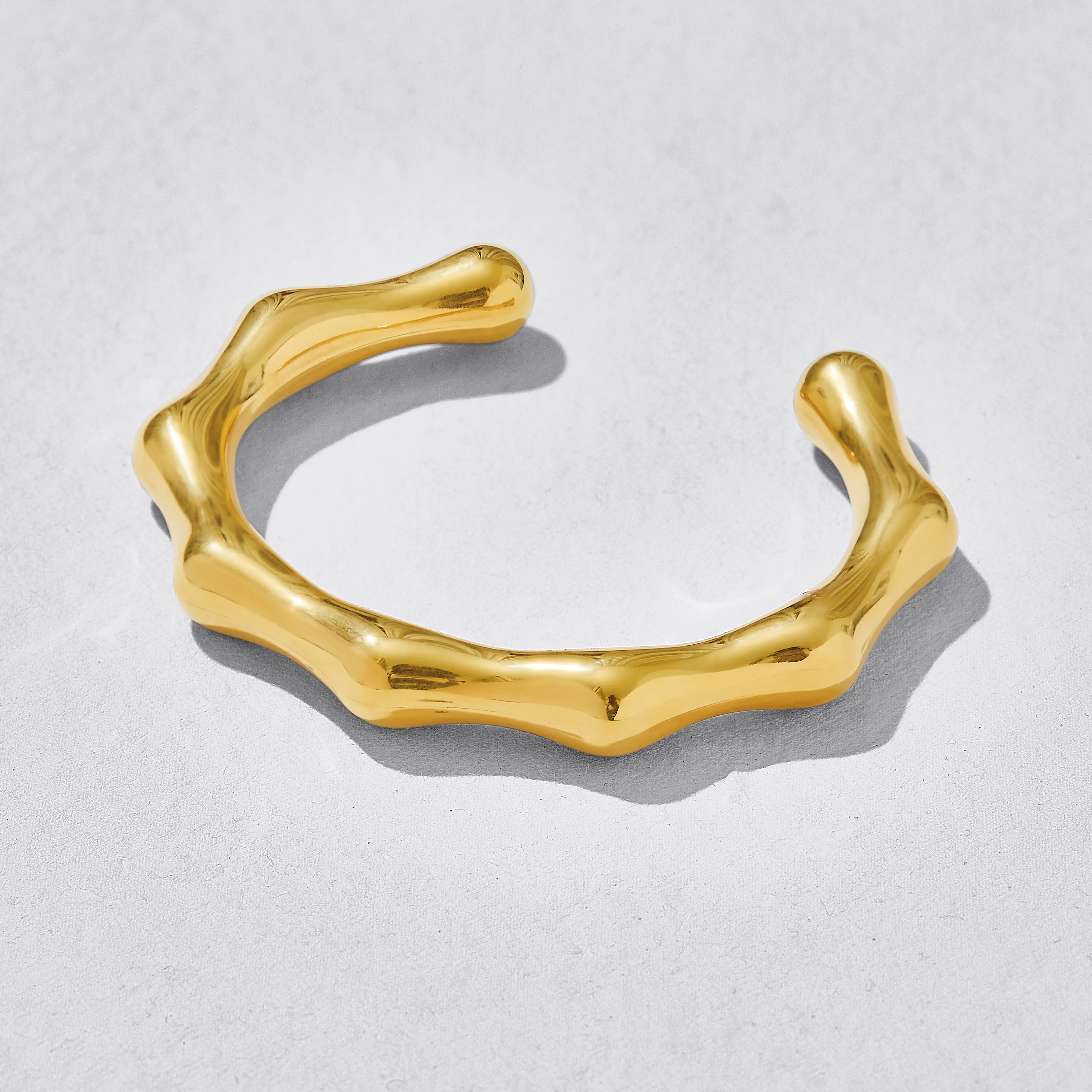Take Bamboo Chunky Gold Bangle