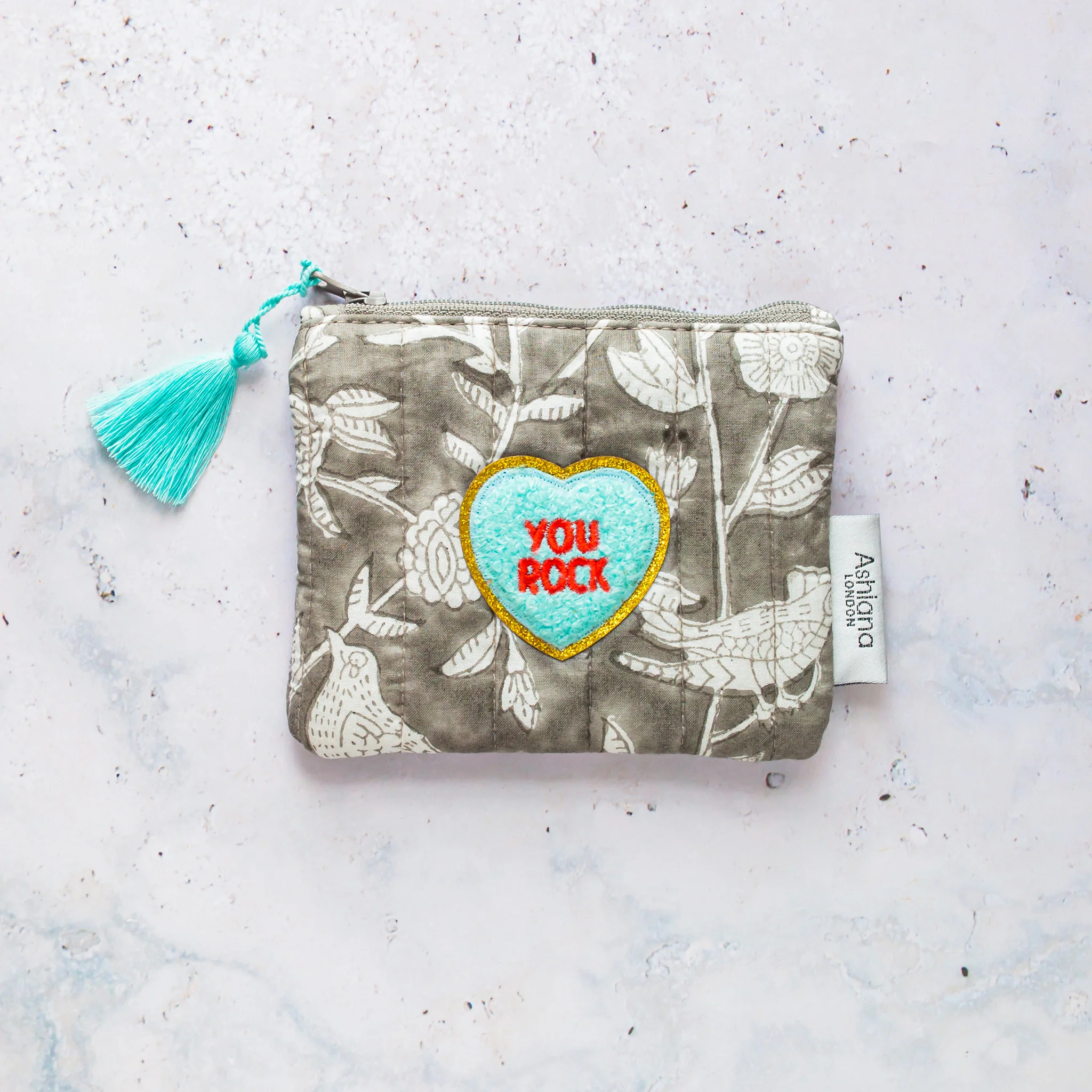 Mini Block Print Coin Purse - Image 4