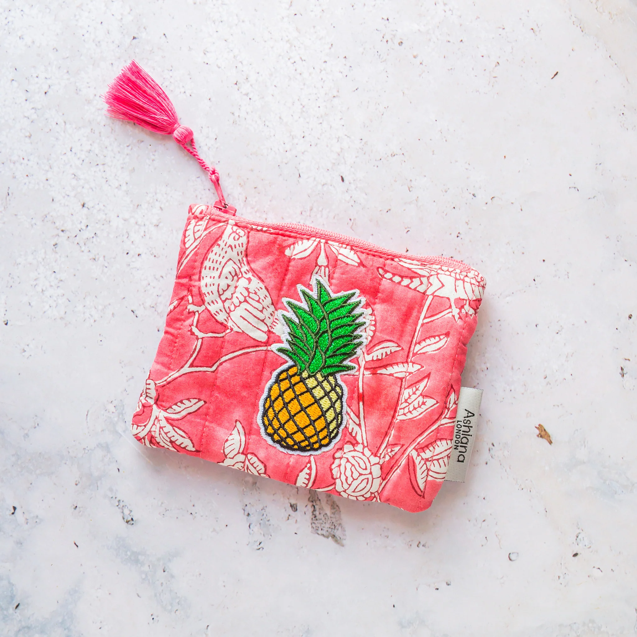 Mini Block Print Coin Purse - Image 5