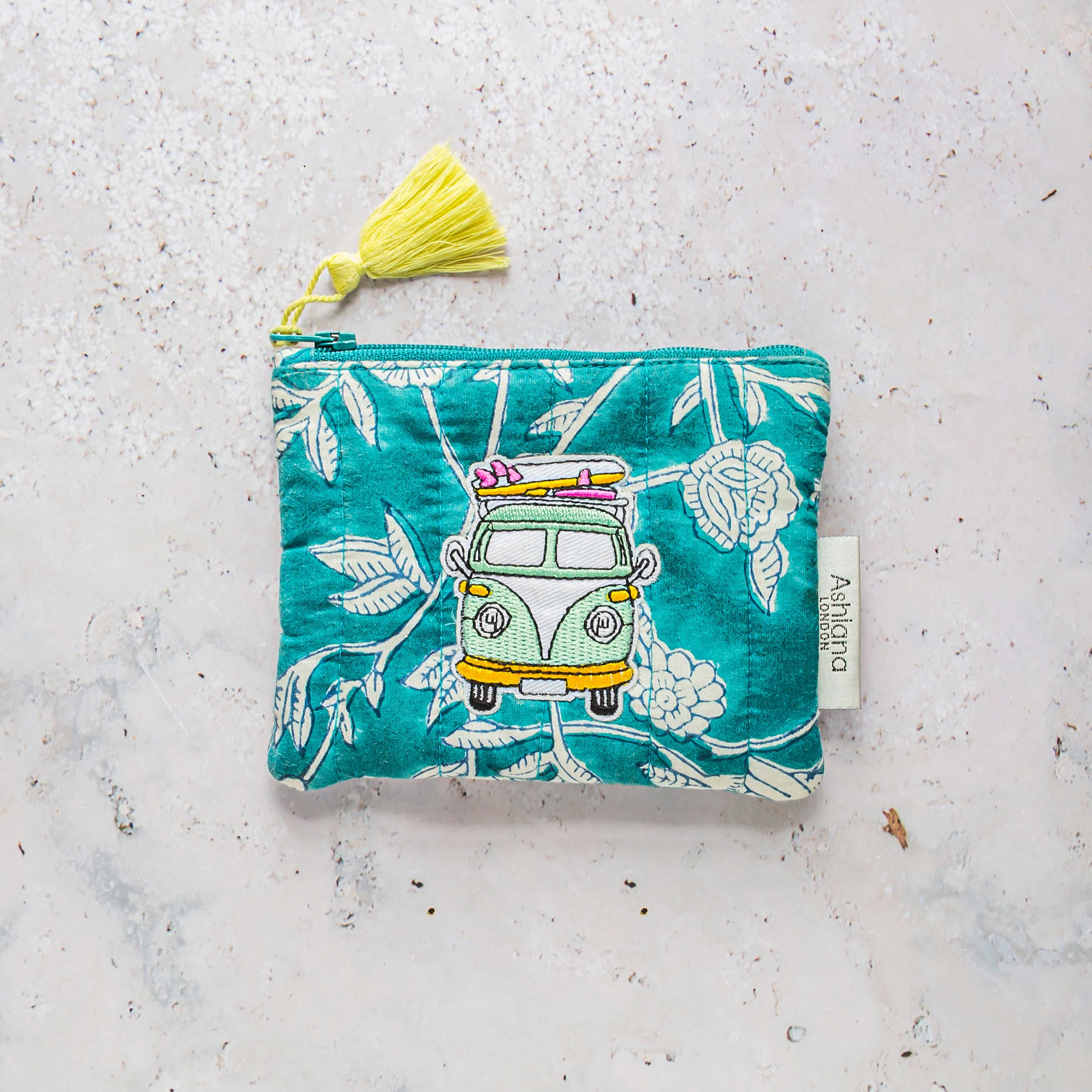 Mini Block Print Coin Purse - Image 6
