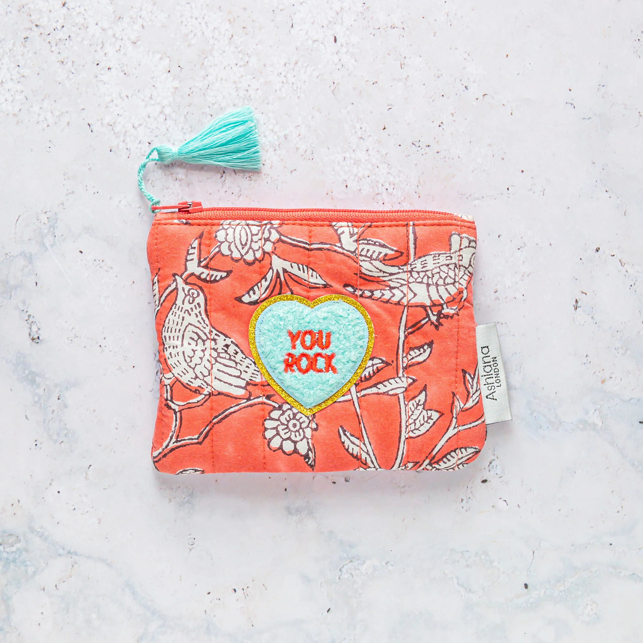 Mini Block Print Coin Purse - Image 7