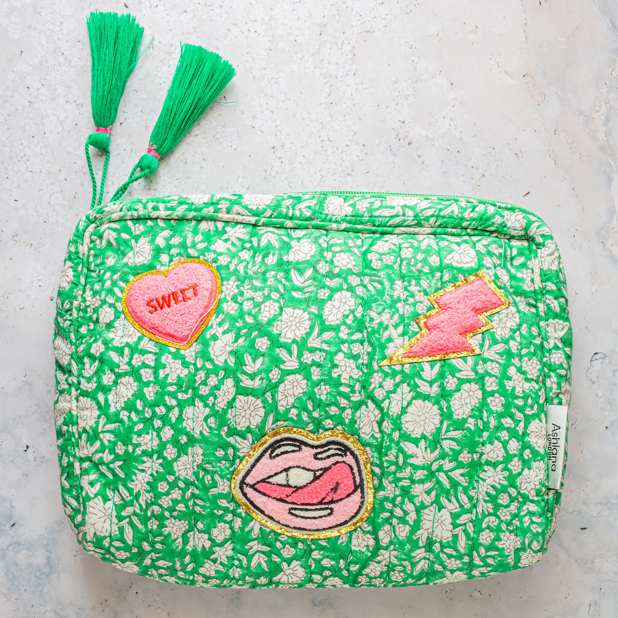 The Wanderlust Block Print Washbag - Image 3