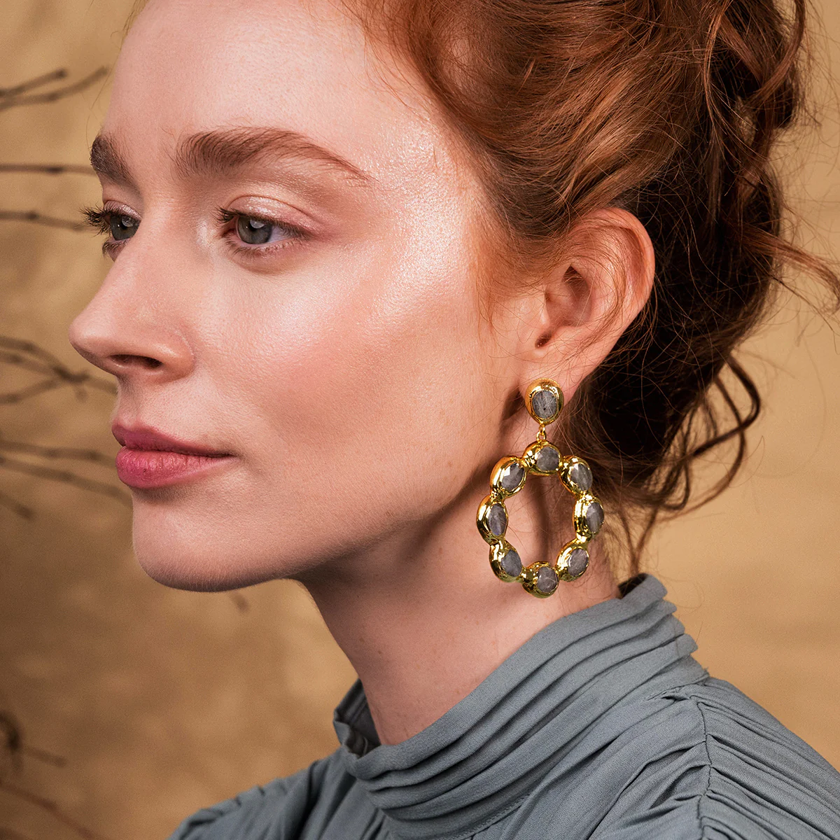 Wanda Labradorite Earrings - Image 2