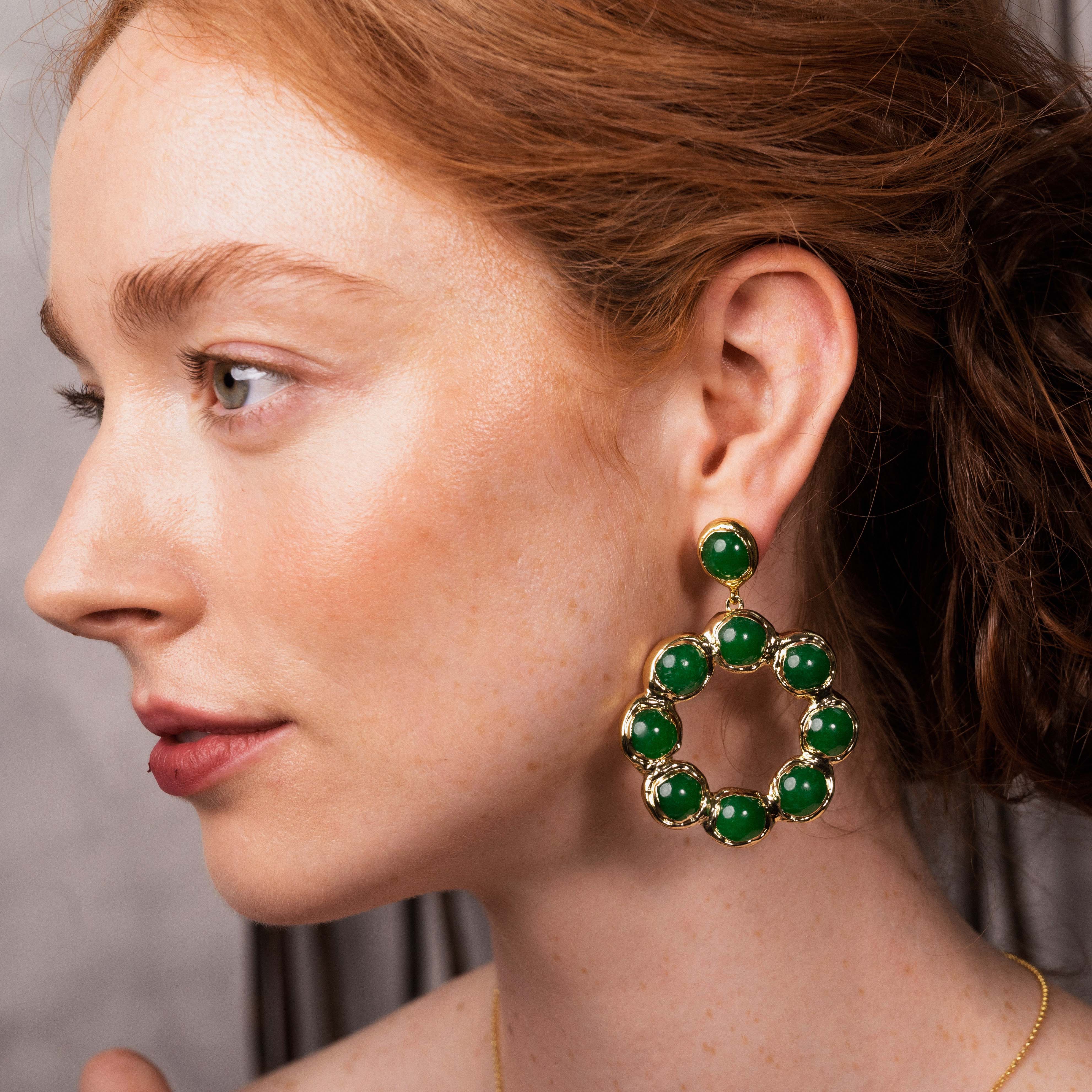 Wanda Green Earrings - Image 2