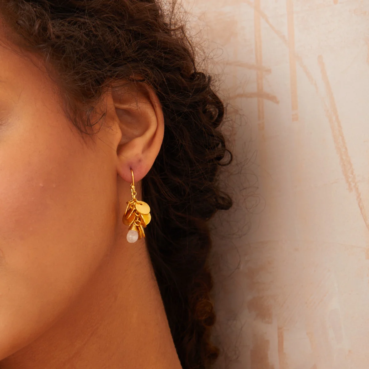 Winona White Moonstone Earrings - Image 4