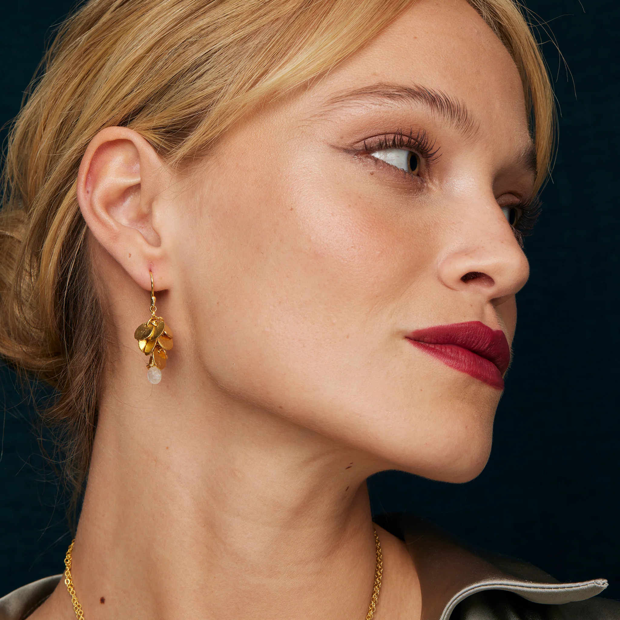 Winona White Moonstone Earrings - Image 5